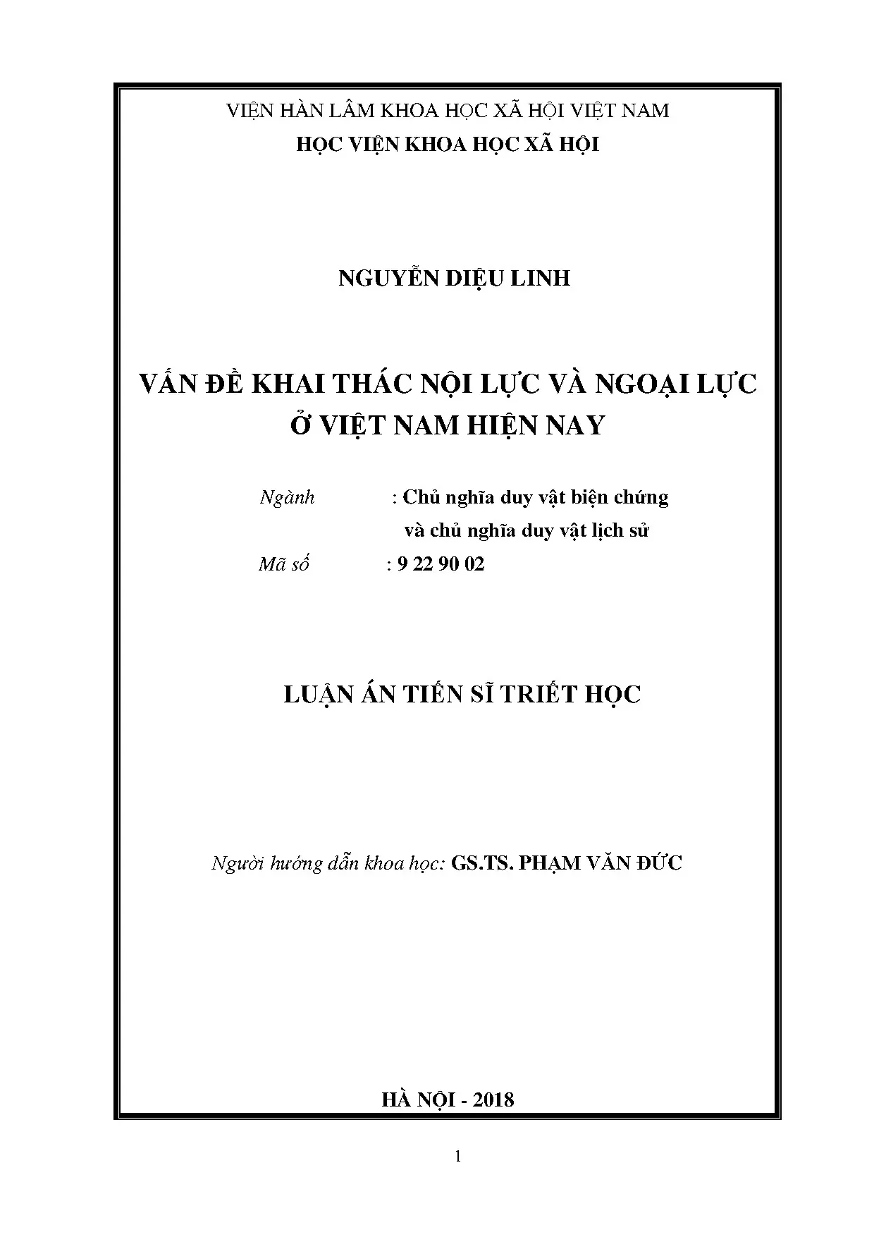 Khai thác nội lực và ngoại lực ở Việt Nam hiện nay