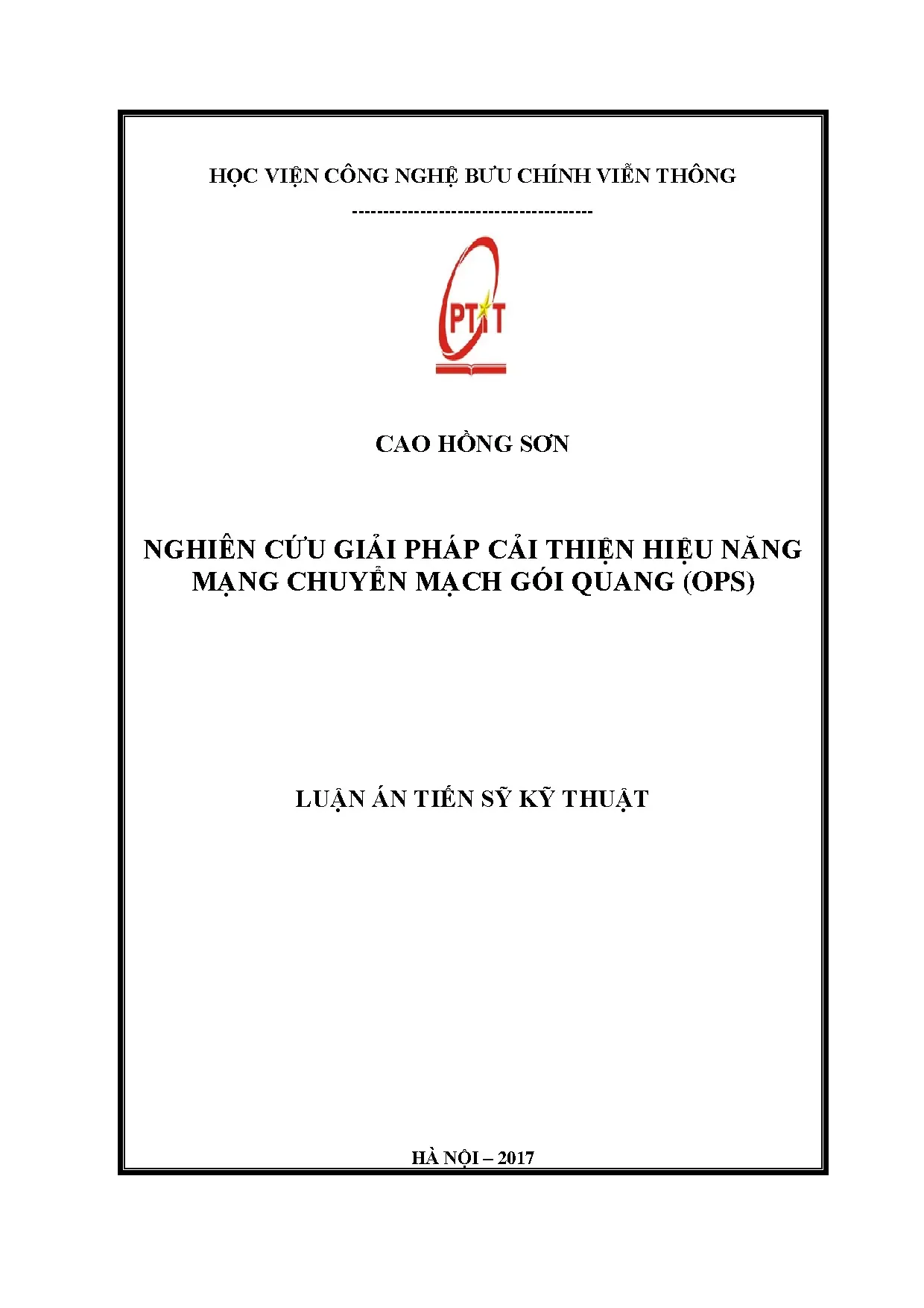 Cải thiện hiệu năng mạng chuyển mạch gói quang OPS
