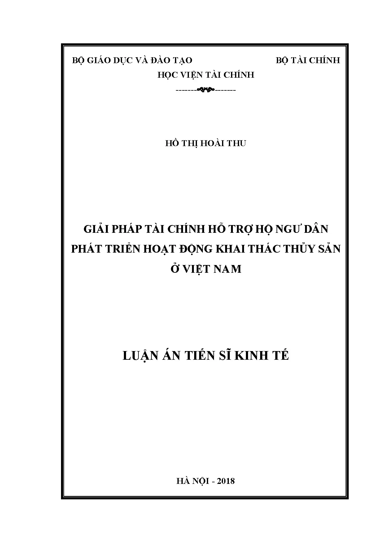 Giải pháp tài chính hỗ trợ hộ ngư dân khai thác thủy sản Việt Nam