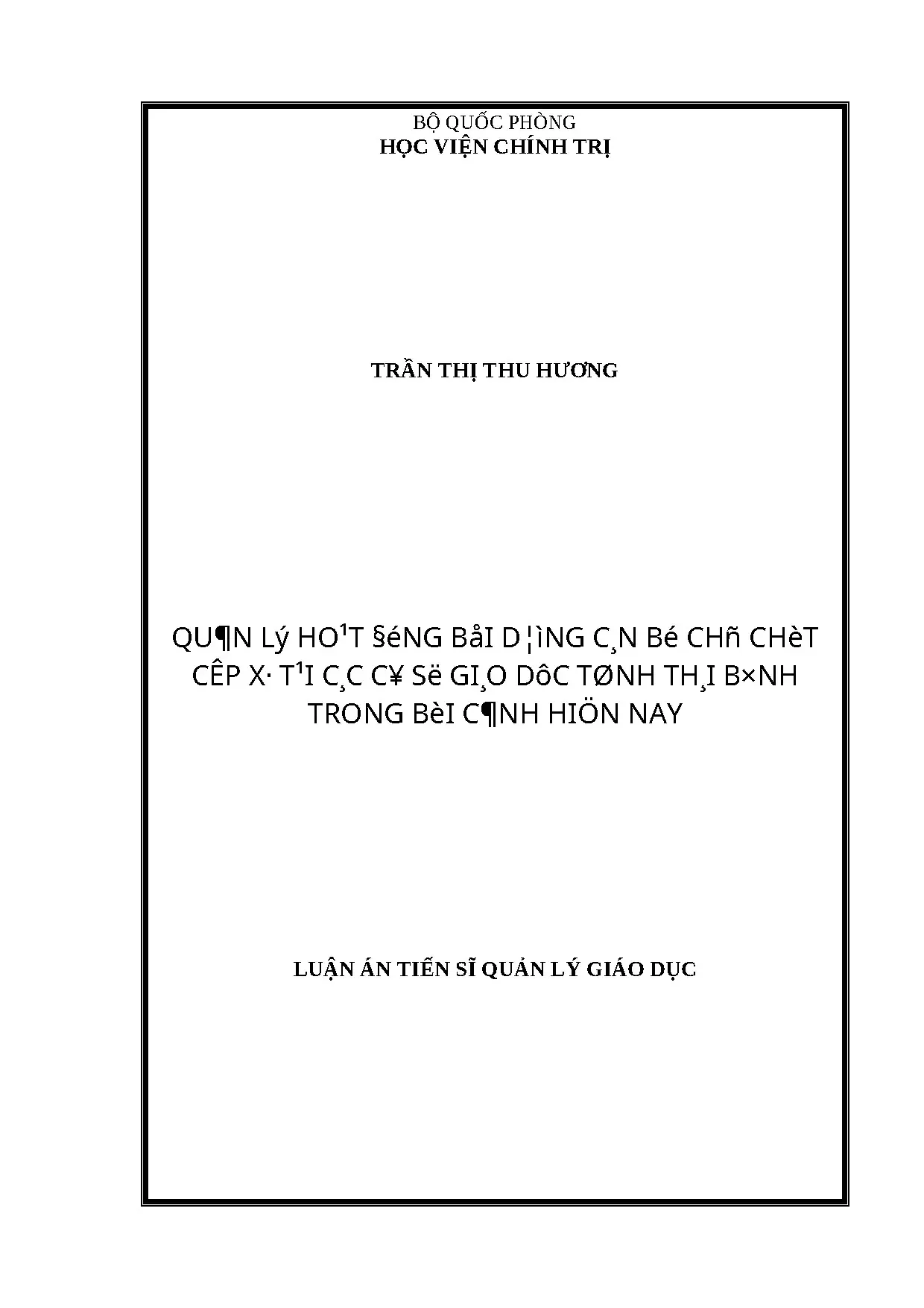 Quản lý bồi dưỡng cán bộ chủ chốt cấp xã tại Thái Bình