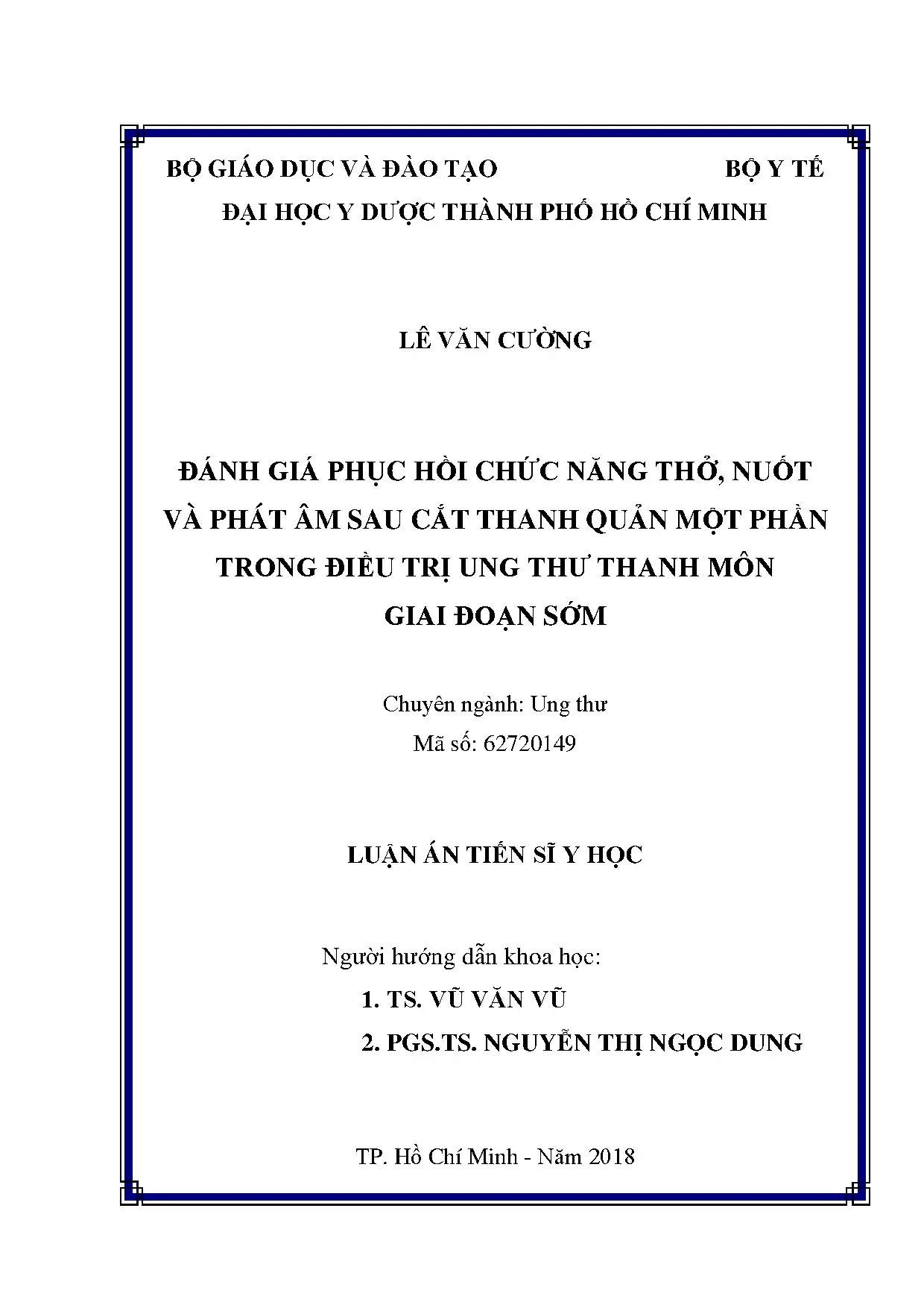 Đánh giá phục hồi chức năng sau cắt thanh quản một phần