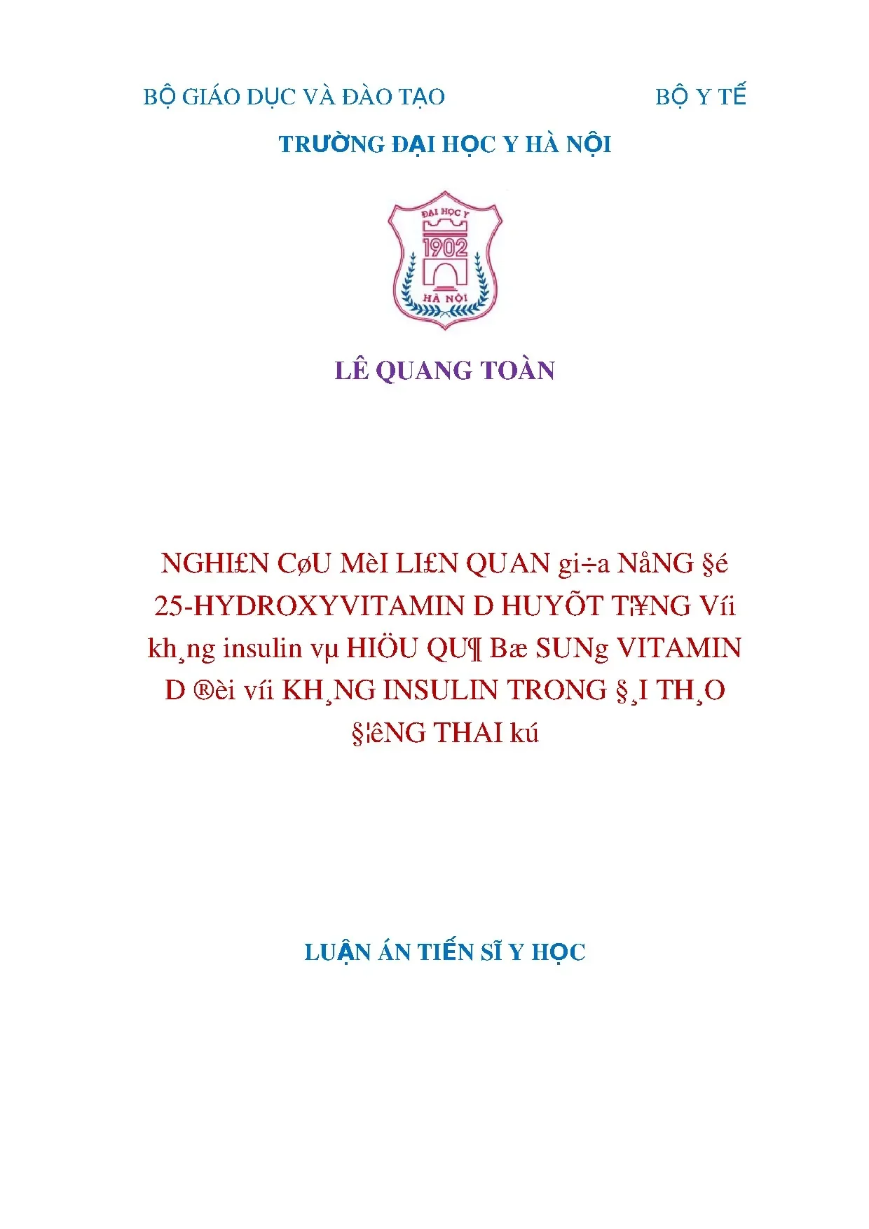 Vitamin D và kháng insulin trong đái tháo đường thai kỳ
