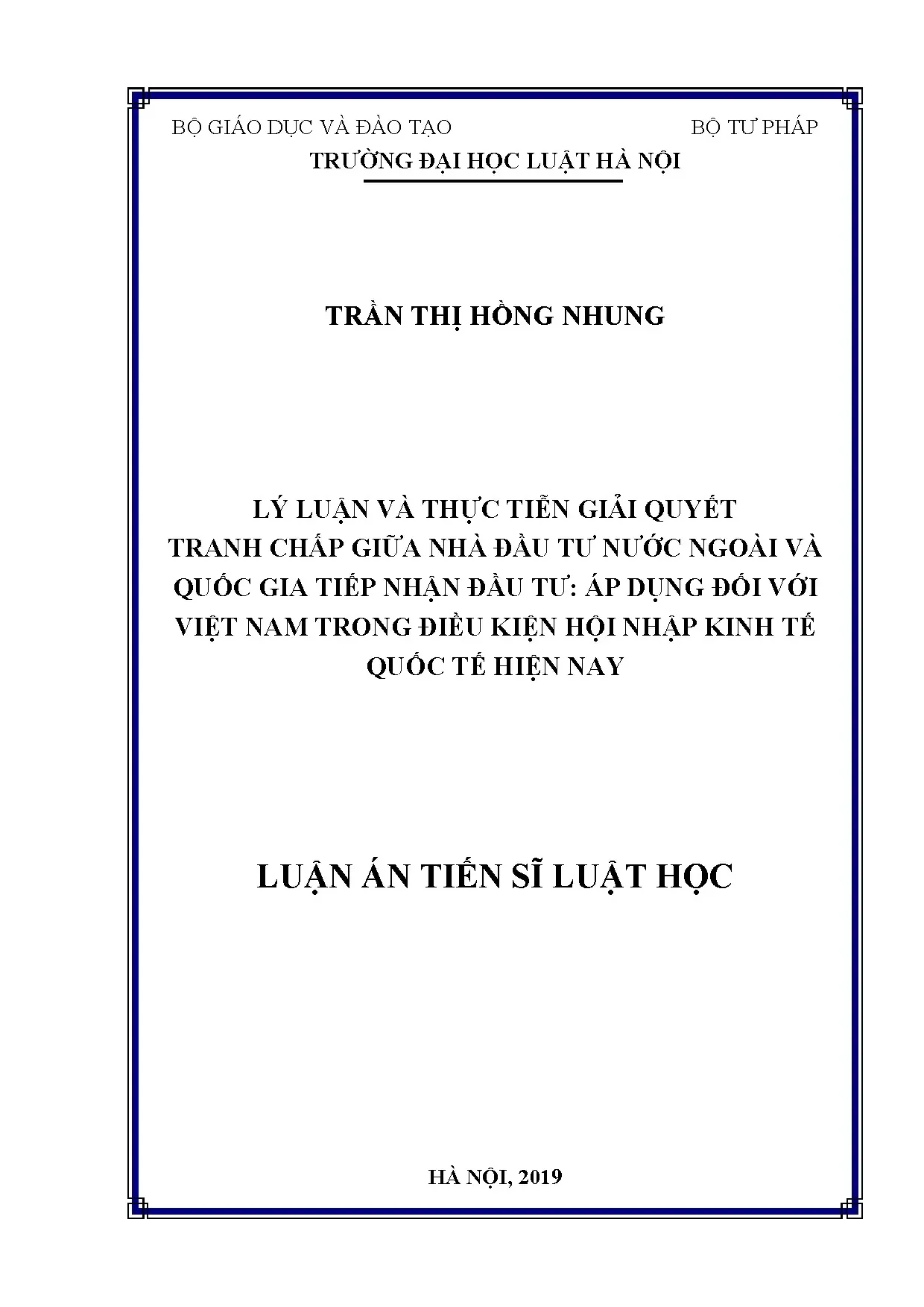 Giải quyết tranh chấp đầu tư quốc tế tại Việt Nam