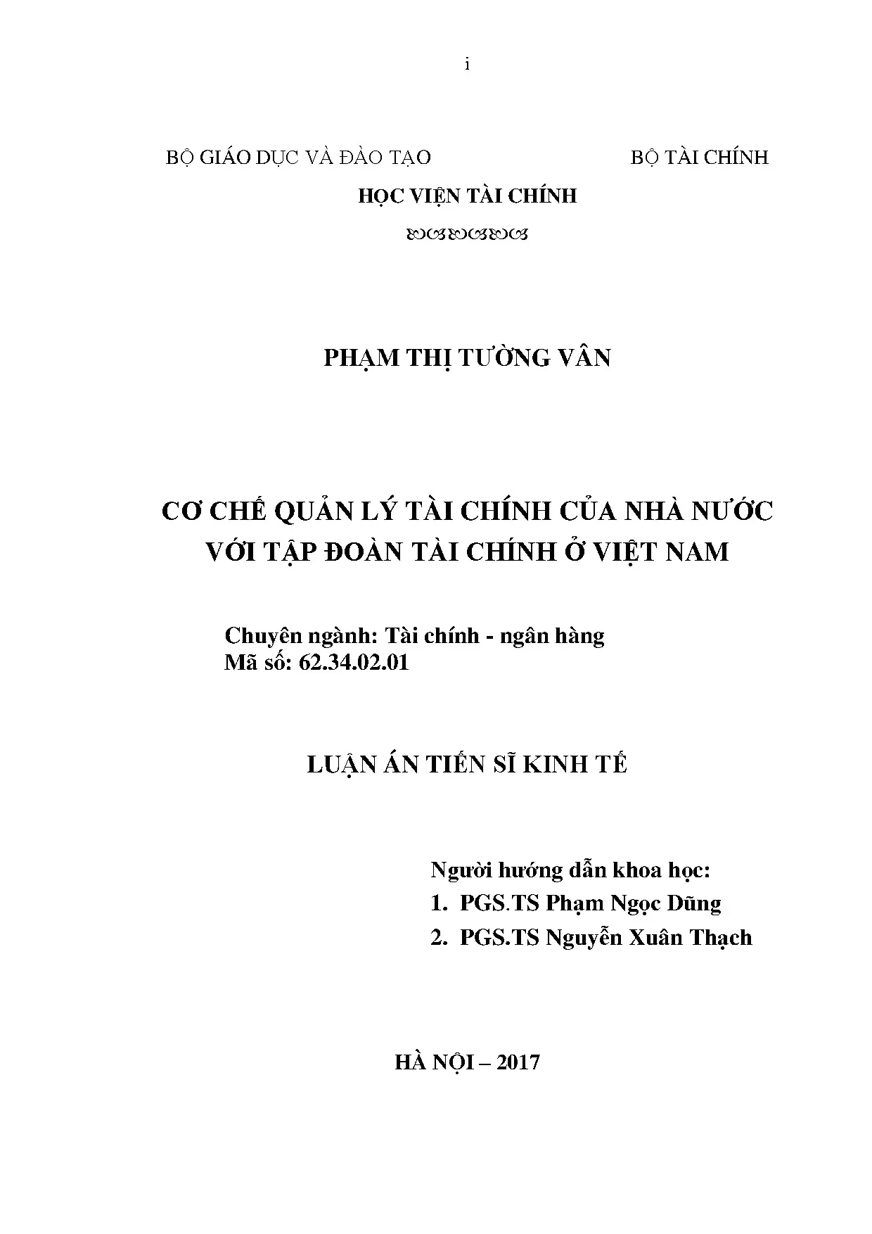 Cơ chế quản lý tài chính Nhà nước với tập đoàn tài chính