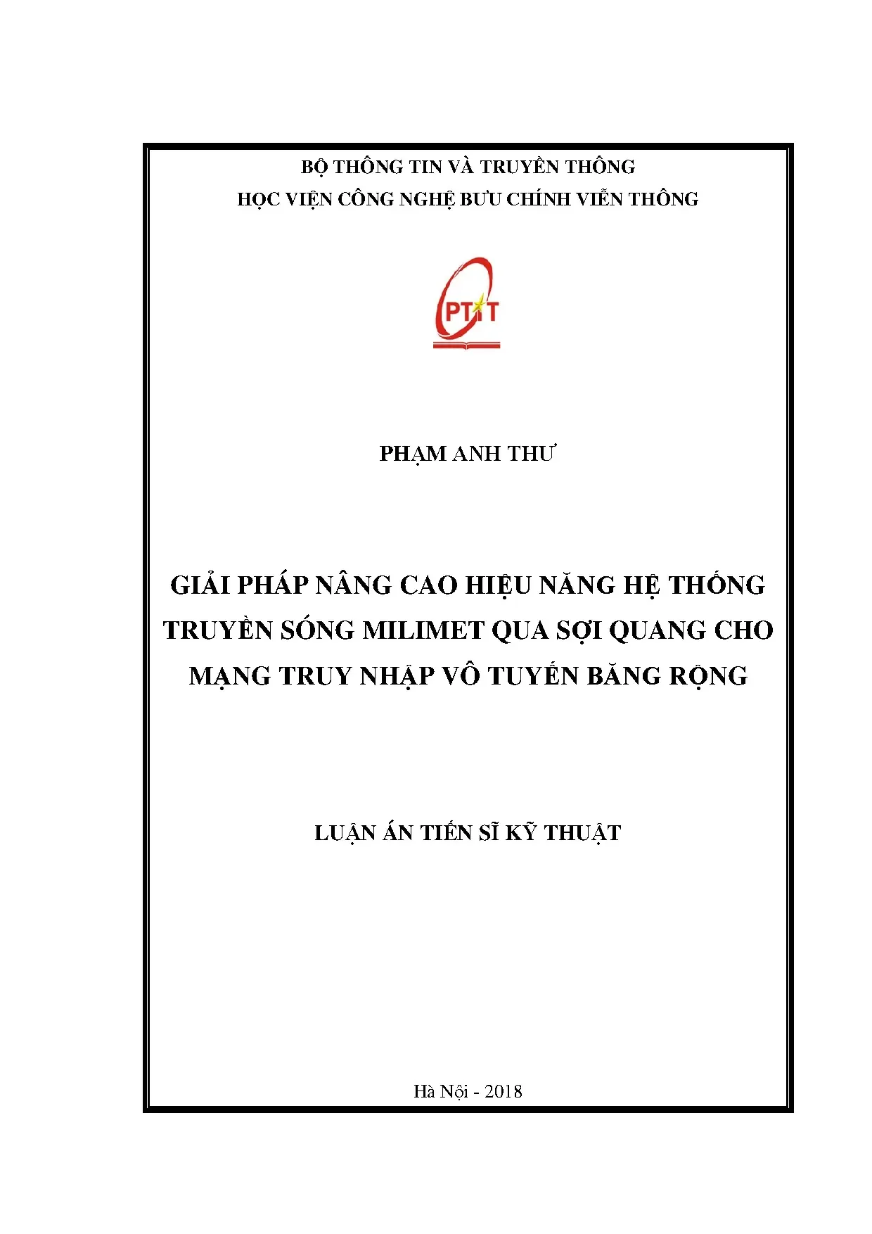 Giải pháp nâng cao hiệu năng hệ thống truyền sóng milimet