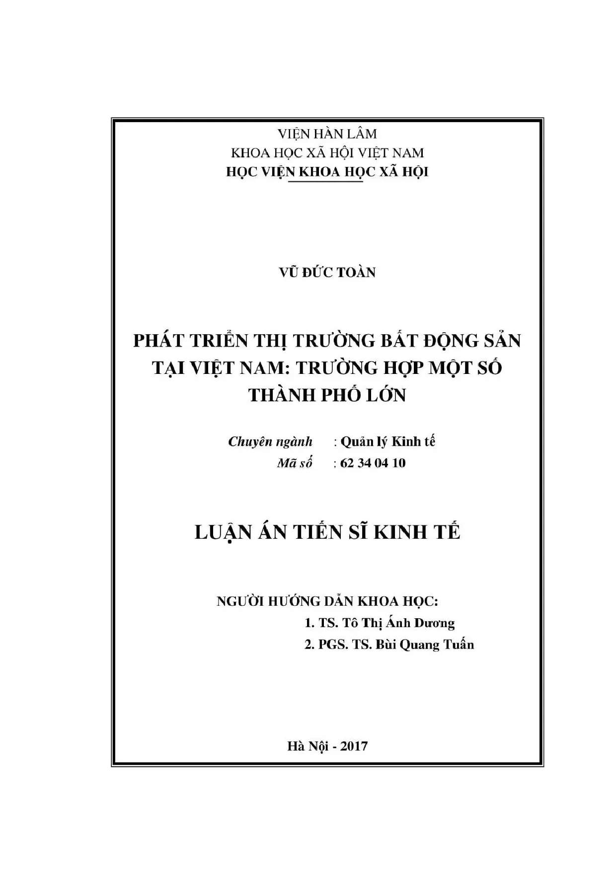 Giải pháp thúc đẩy phát triển thị trường bất động sản tại vi