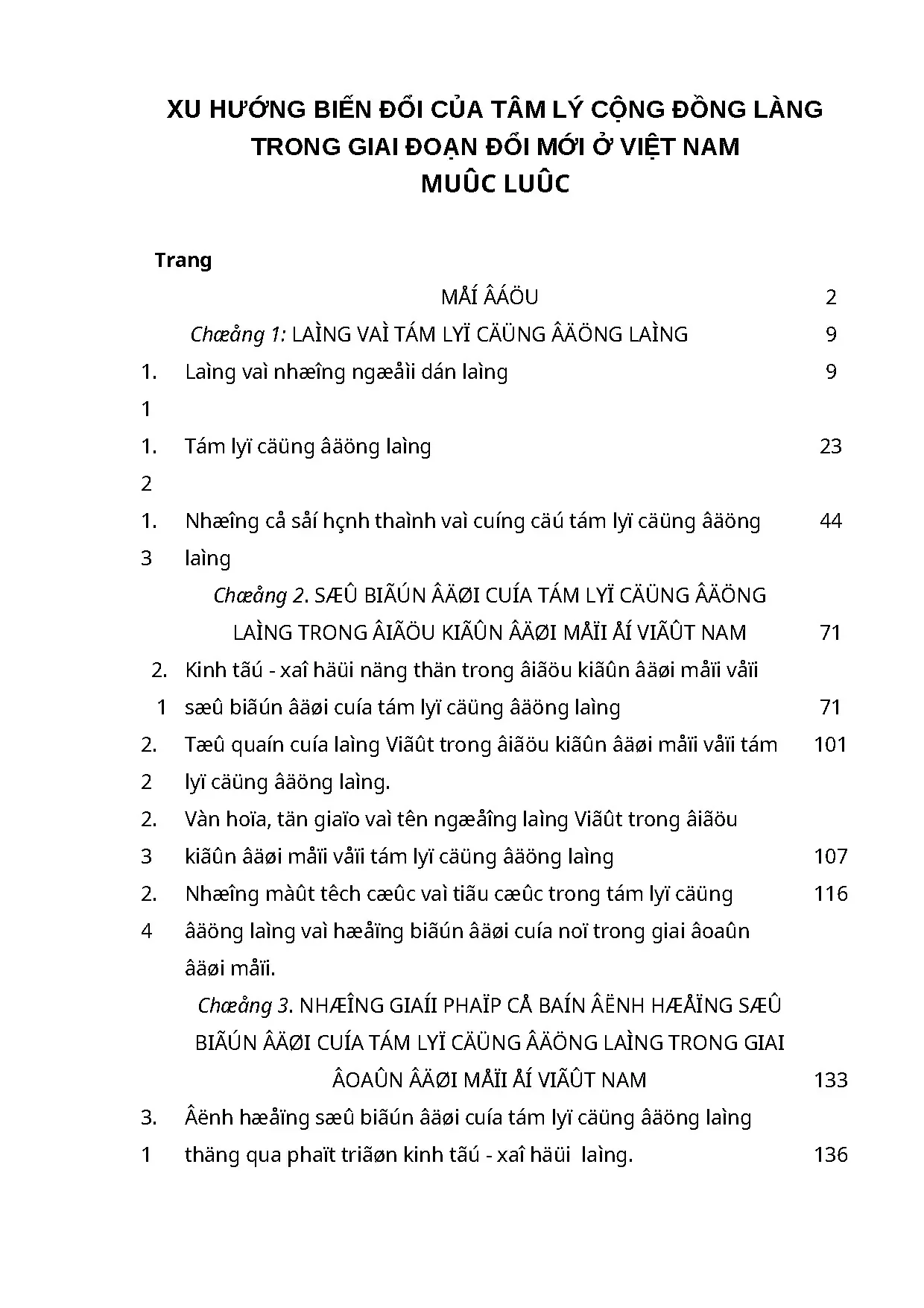 Biến đổi tâm lý cộng đồng làng Việt Nam trong đổi mới