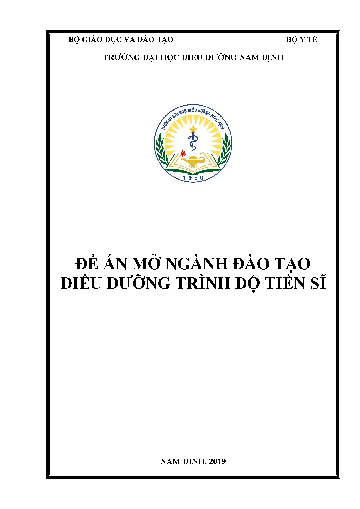 Đề án đào tạo tiến sĩ điều dưỡng Nam Định