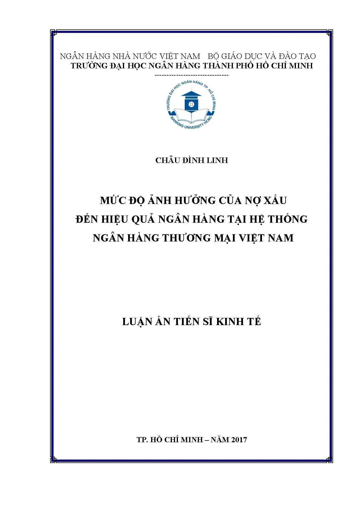 Ảnh hưởng nợ xấu đến hiệu quả ngân hàng Việt Nam