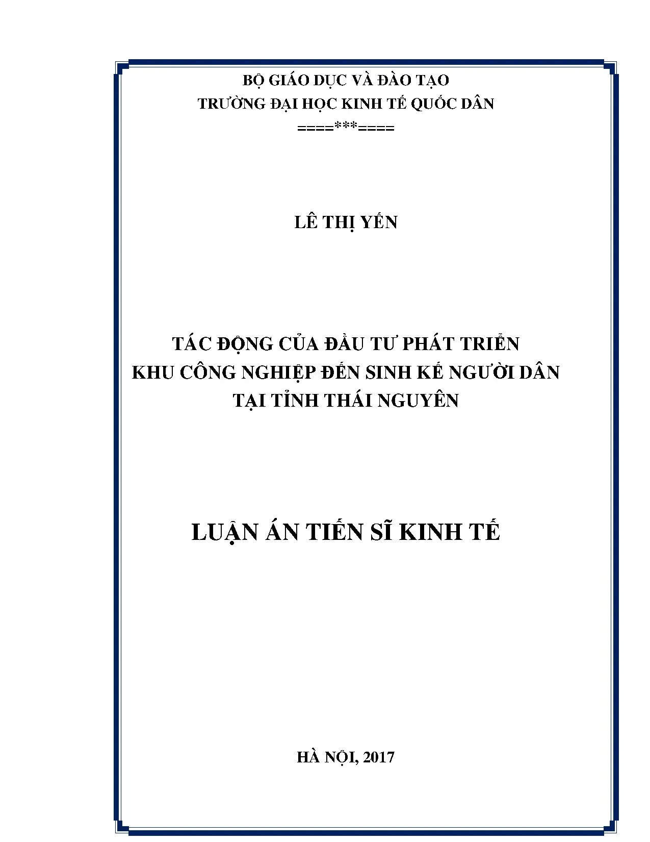 Tác động đầu tư khu công nghiệp đến sinh kế dân Thái Nguyên