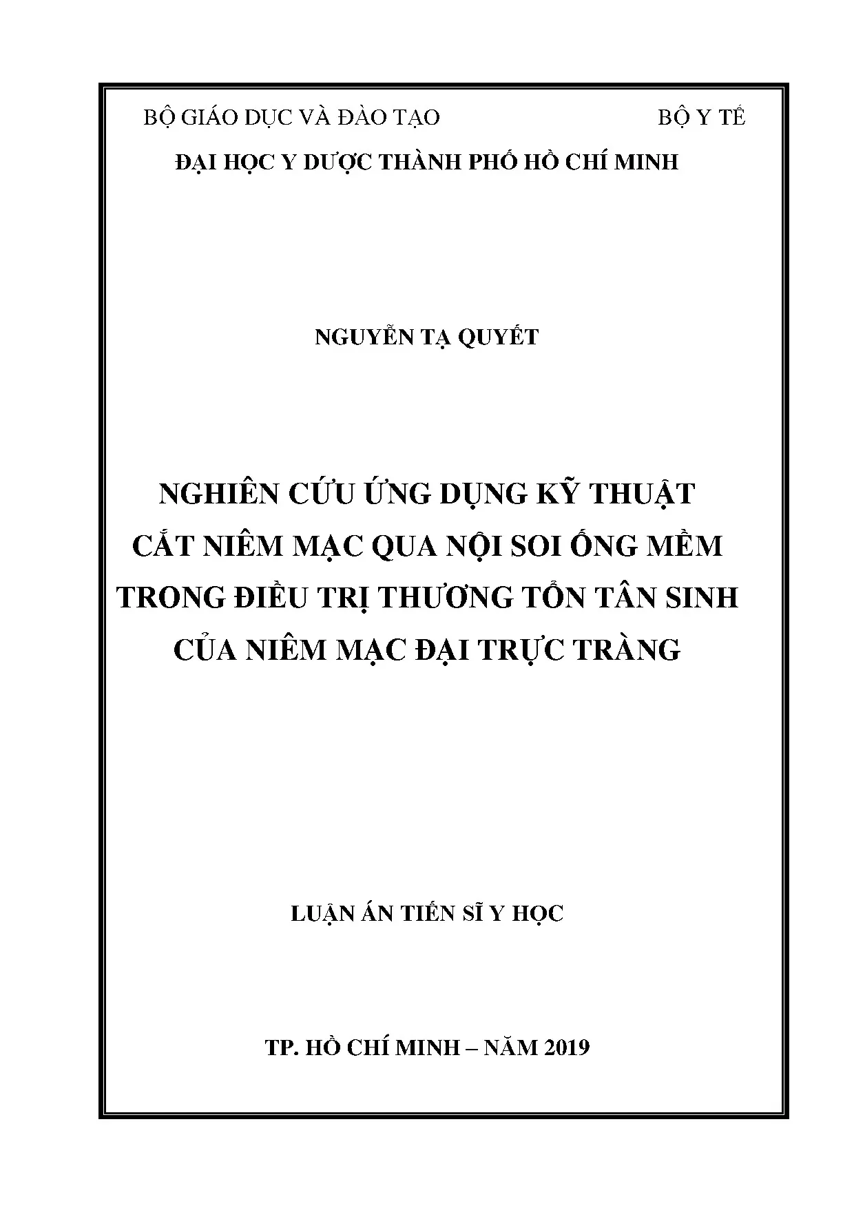 Cắt niêm mạc nội soi điều trị tổn thương đại trực tràng