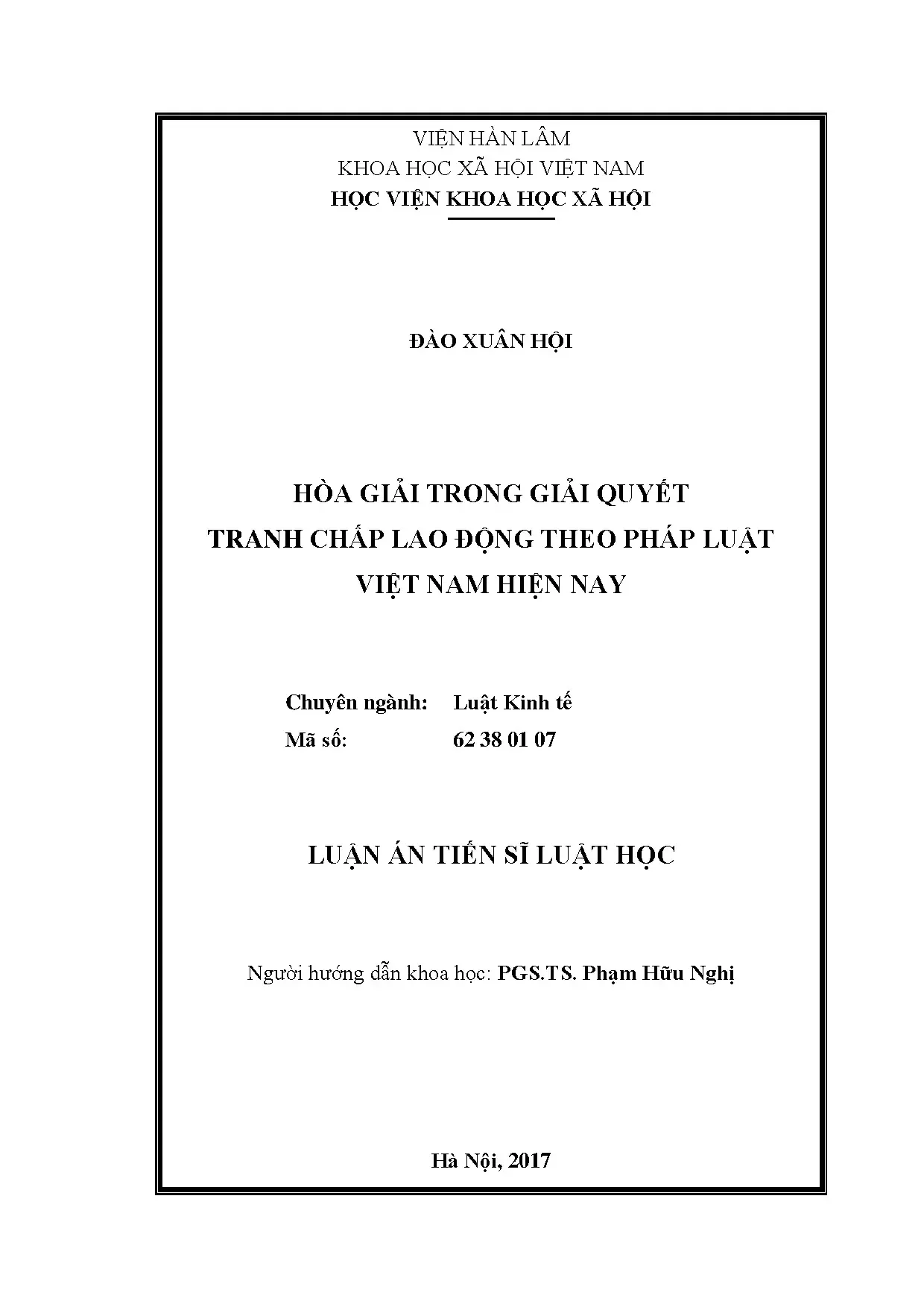 Hòa giải tranh chấp lao động theo pháp luật Việt Nam hiện nay