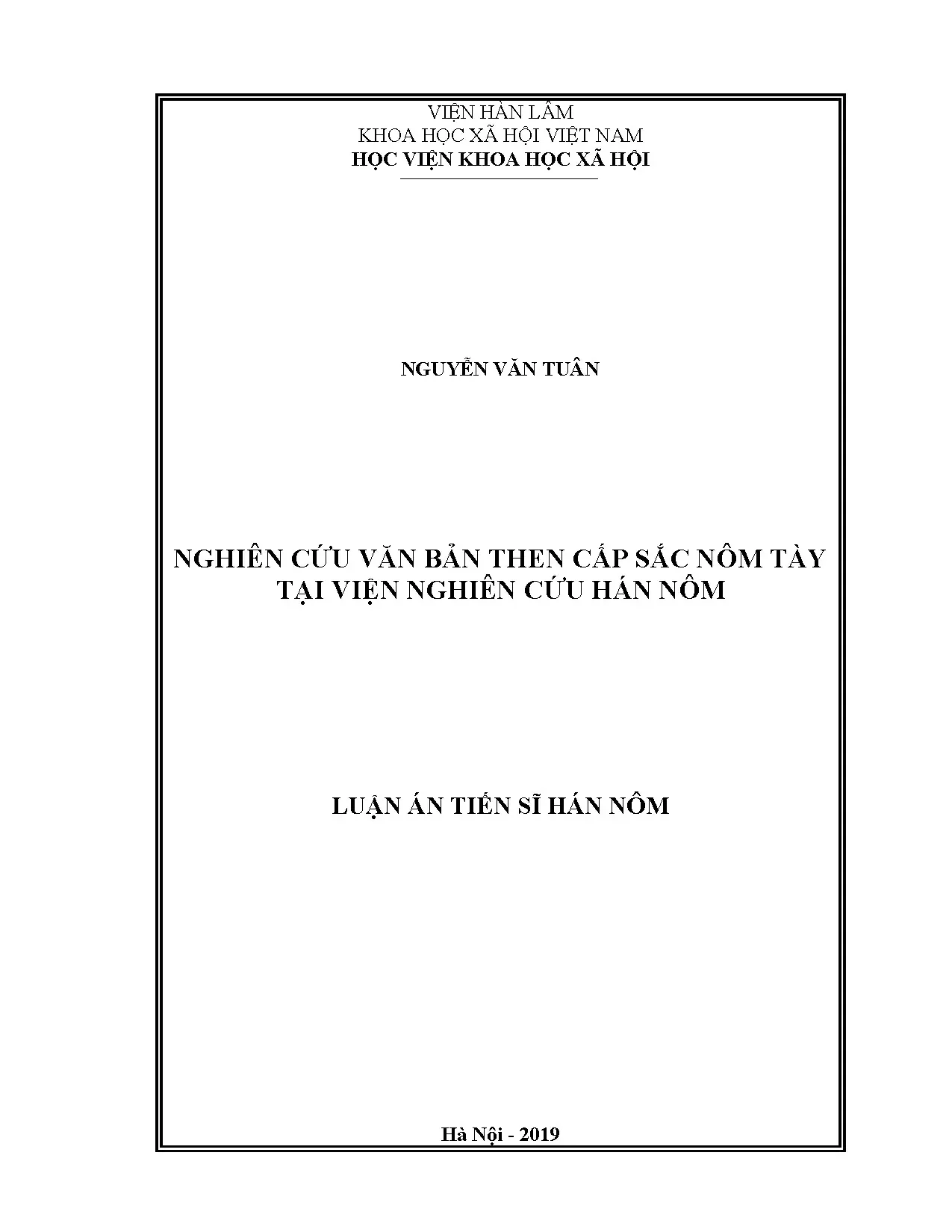 Nghiên cứu văn bản then cấp sắc nôm Tày