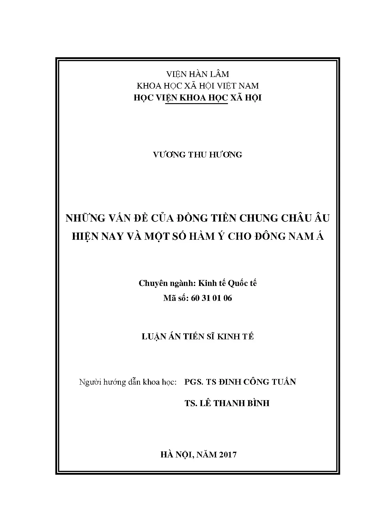 Phân tích vấn đề đồng Euro và tác động đến Đông Nam Á