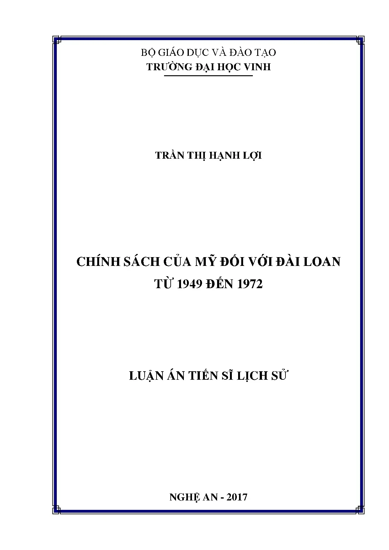 Chính sách Mỹ đối với Đài Loan giai đoạn 1949-1972