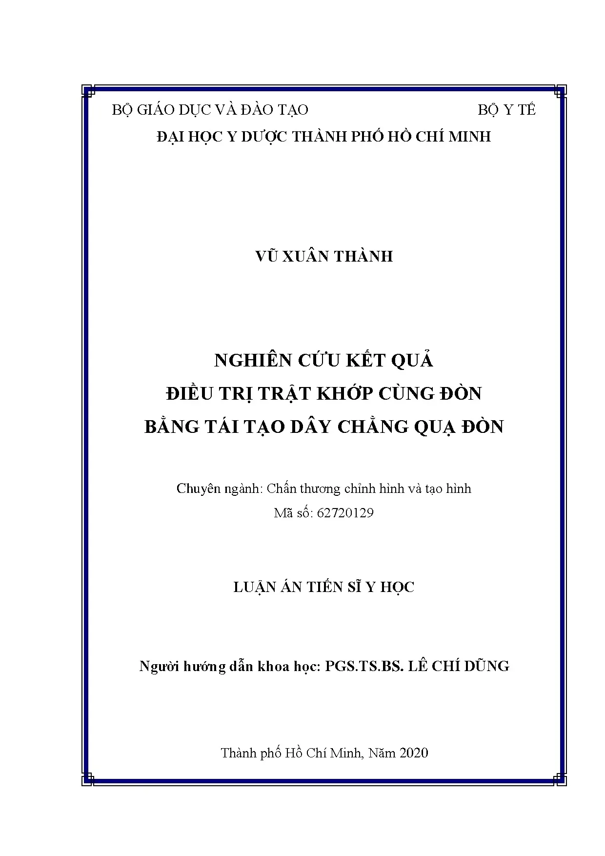 Nghiên cứu kết quả điều trị trật khớp cùng đòn bằng tái tạo dây chằng