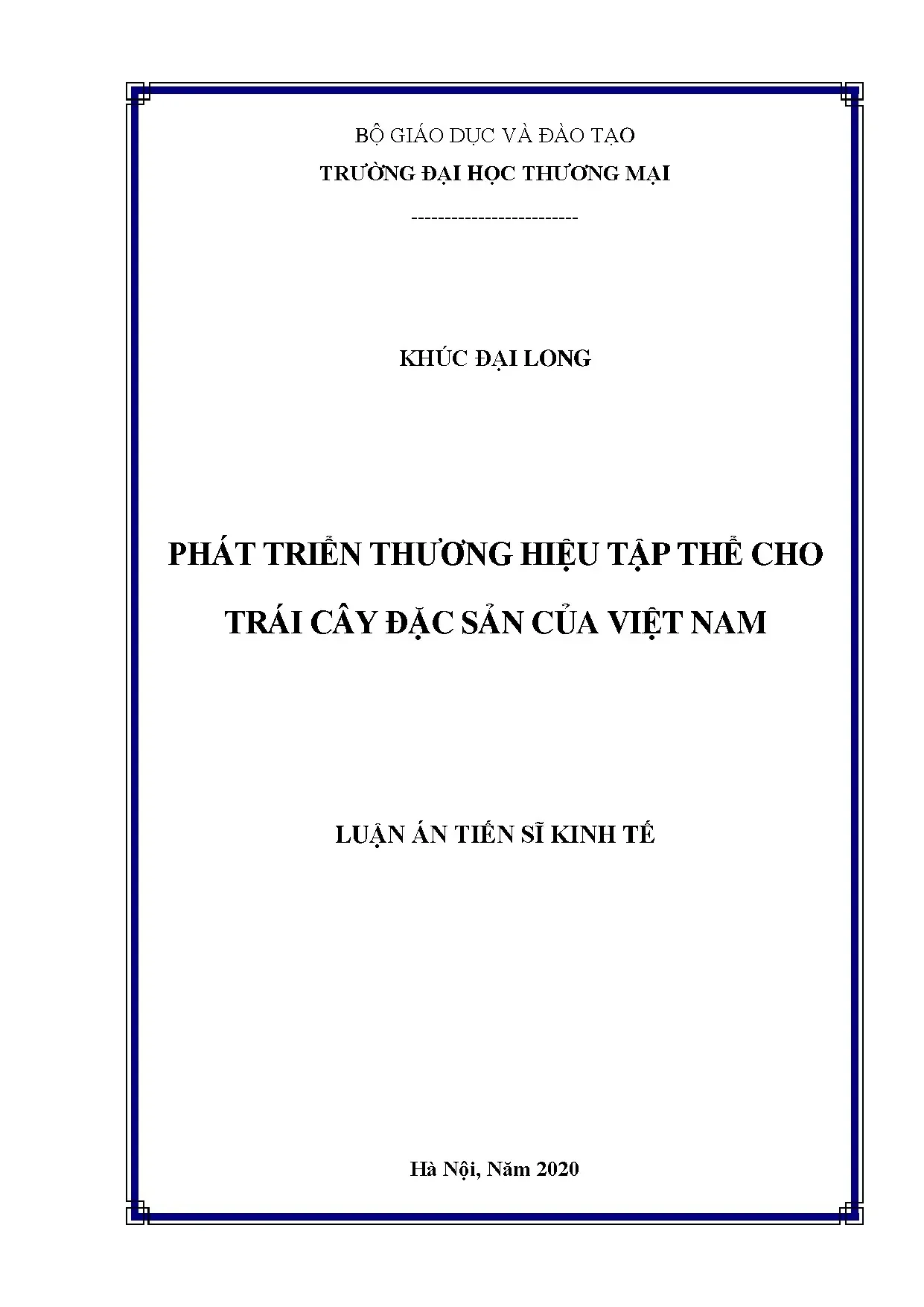 Phát triển thương hiệu tập thể cho trái cây đặc sản Việt Nam