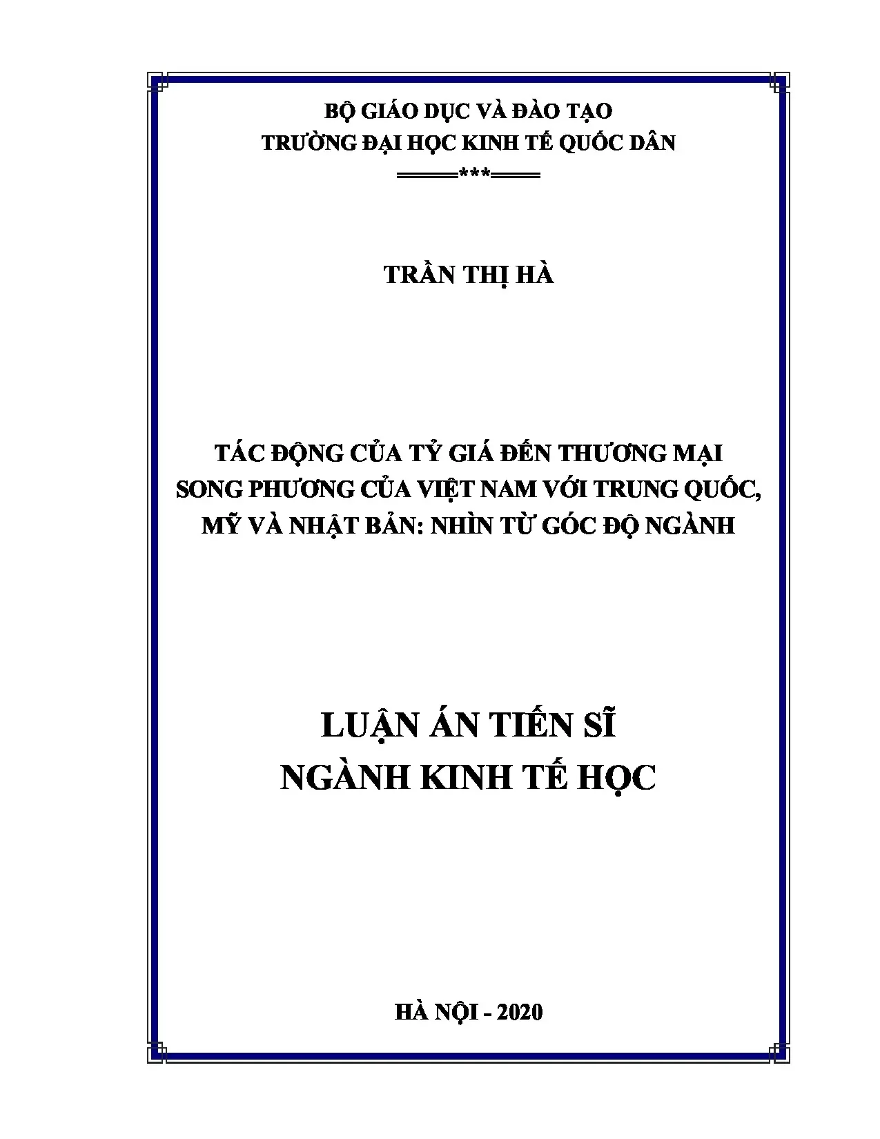 Tỷ giá và Thương mại song phương Việt Nam - Trung Quốc, Mỹ, Nhật