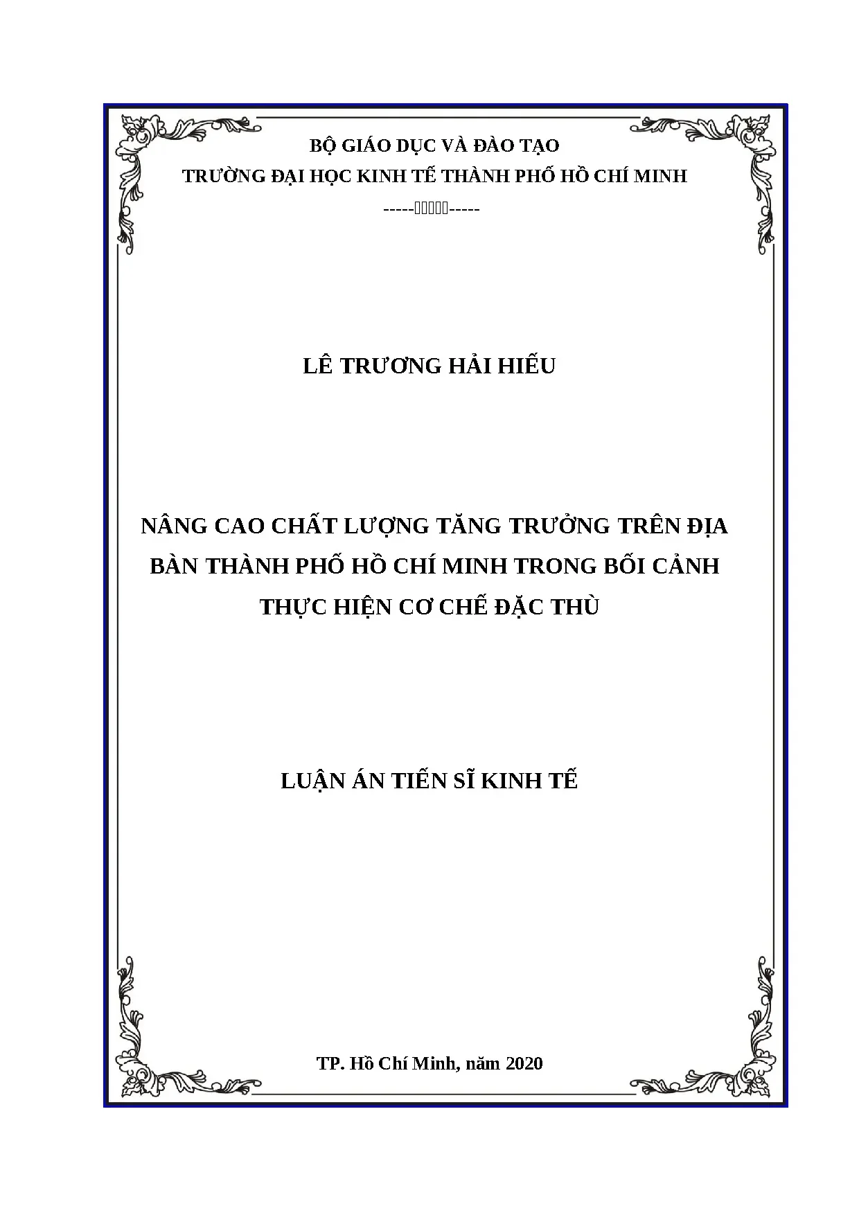 Nâng cao chất lượng tăng trưởng TP.HCM trong cơ chế đặc thù