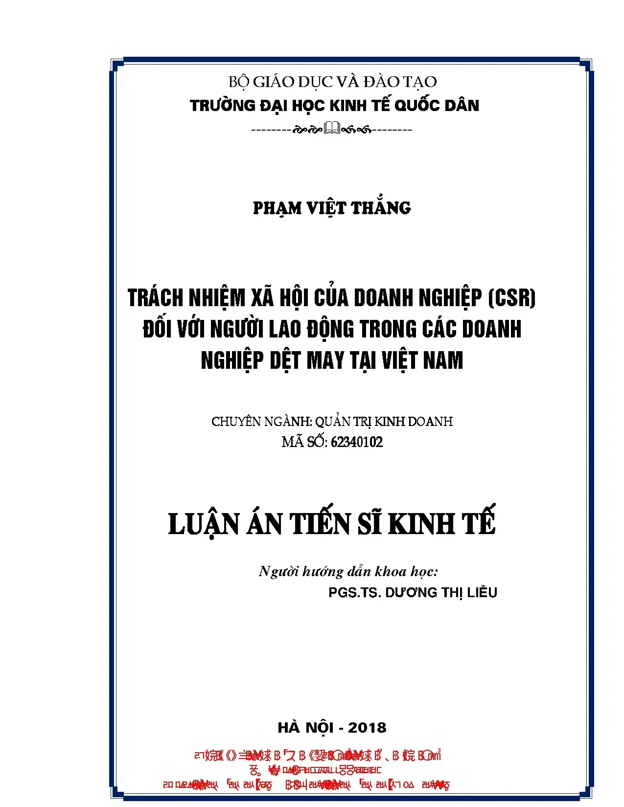 Trách nhiệm xã hội CSR đối với người lao động dệt may