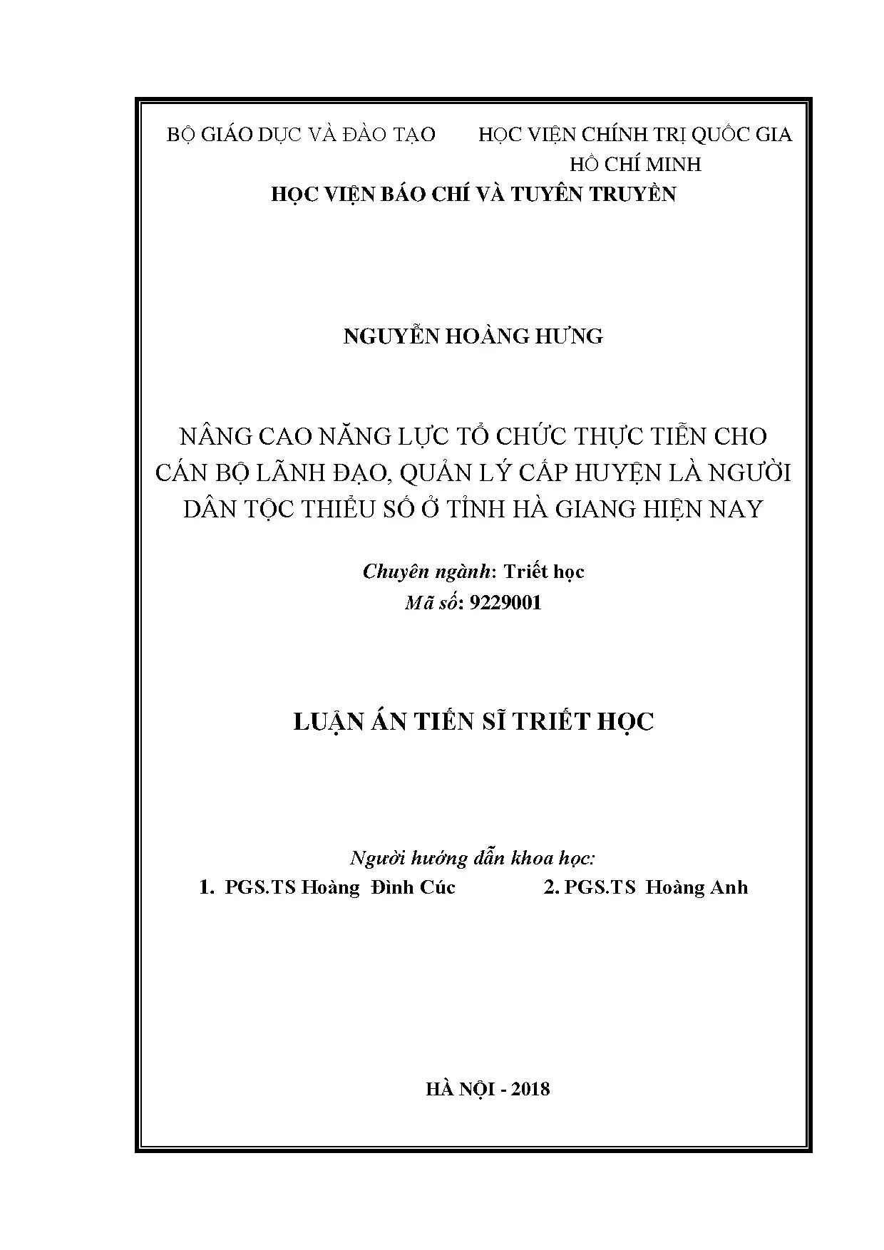 Nâng cao năng lực lãnh đạo cho cán bộ dân tộc thiểu số cấp huyện