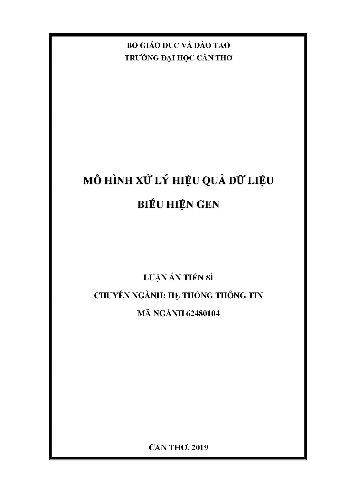 Mô hình xử lý hiệu quả dữ liệu biểu hiện gen trong ung thư