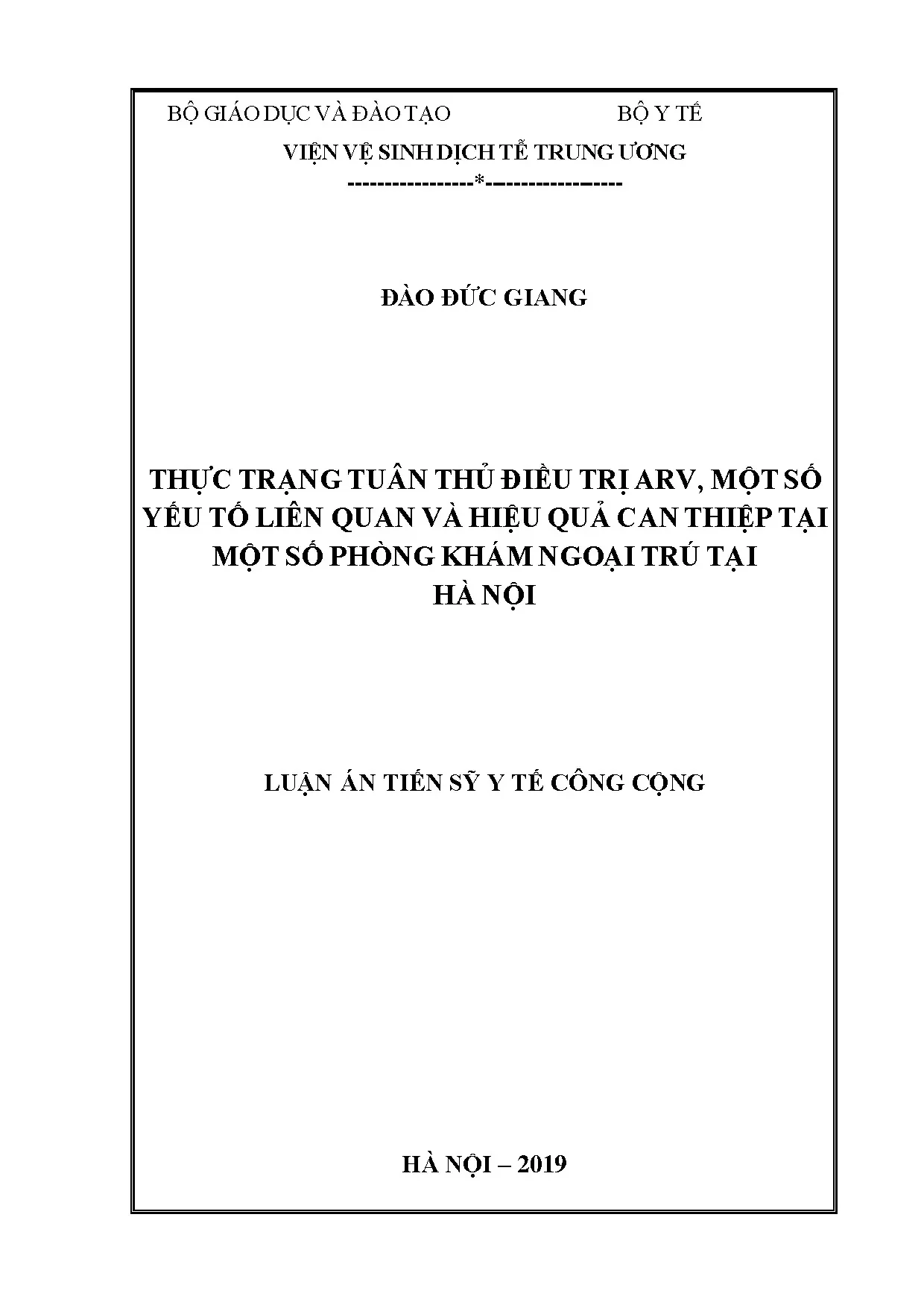 Thực trạng tuân thủ điều trị ARV và hiệu quả can thiệp tại Hà Nội