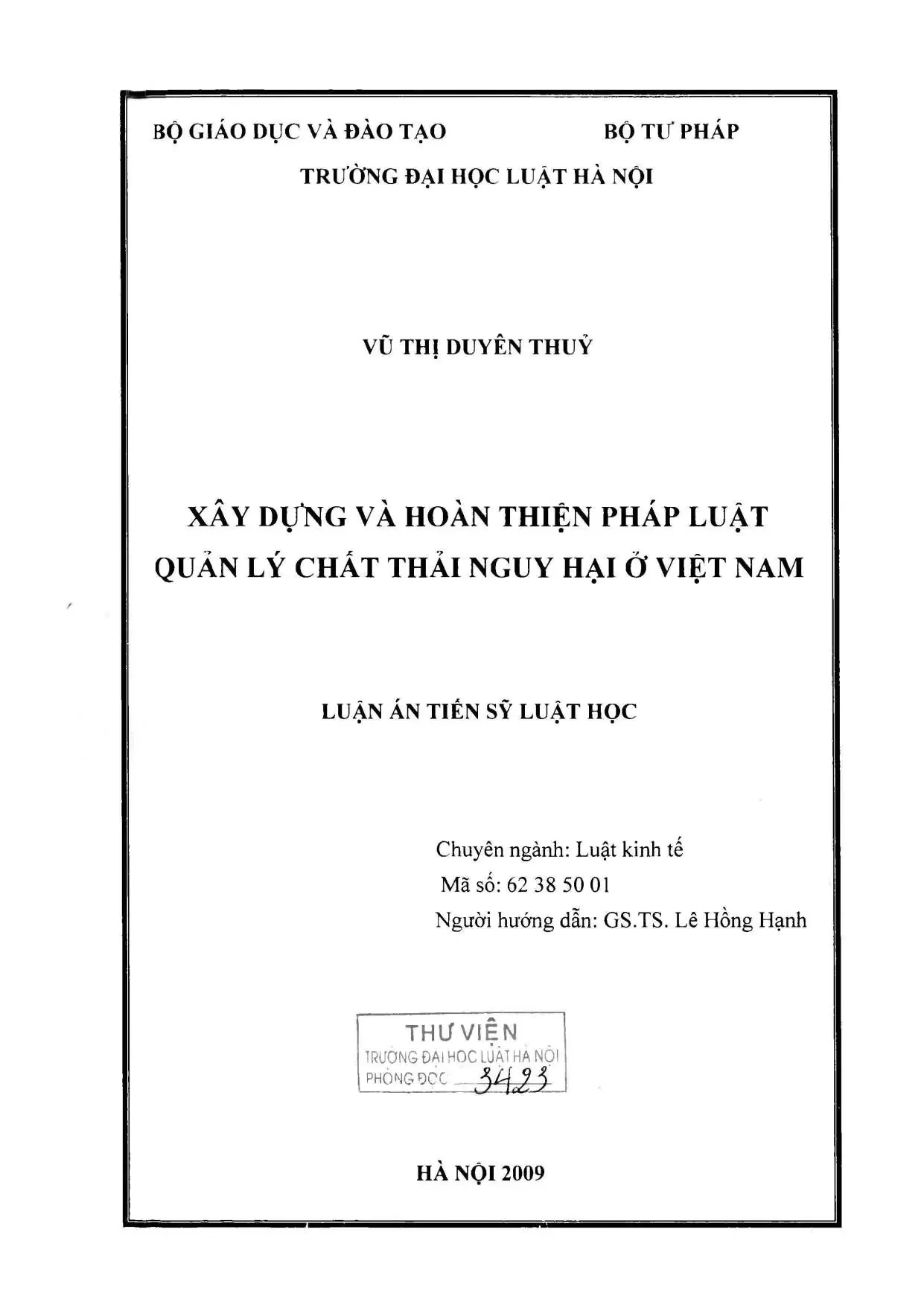 Pháp luật Quản lý Chất thải Nguy hại Việt Nam