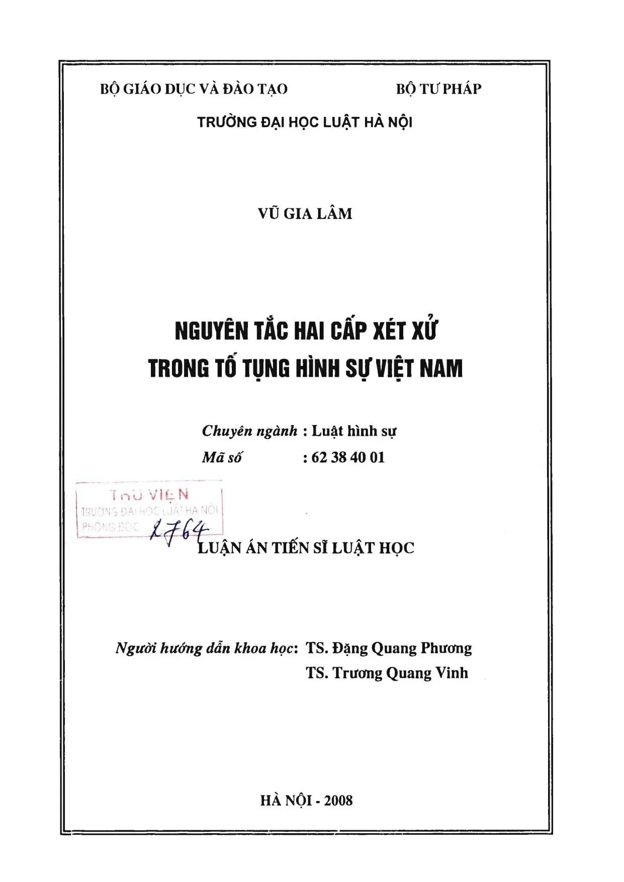 Nguyên tắc hai cấp xét xử trong tố tụng hình sự Việt Nam