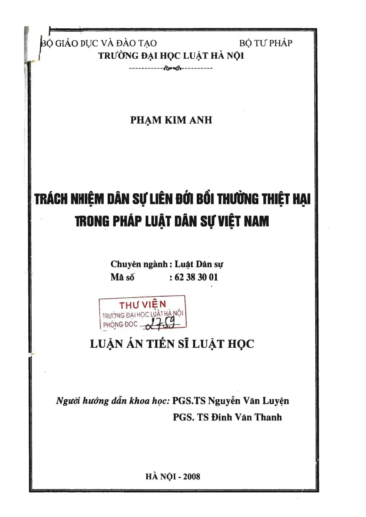 Trách nhiệm dân sự liên đới bồi thường thiệt hại
