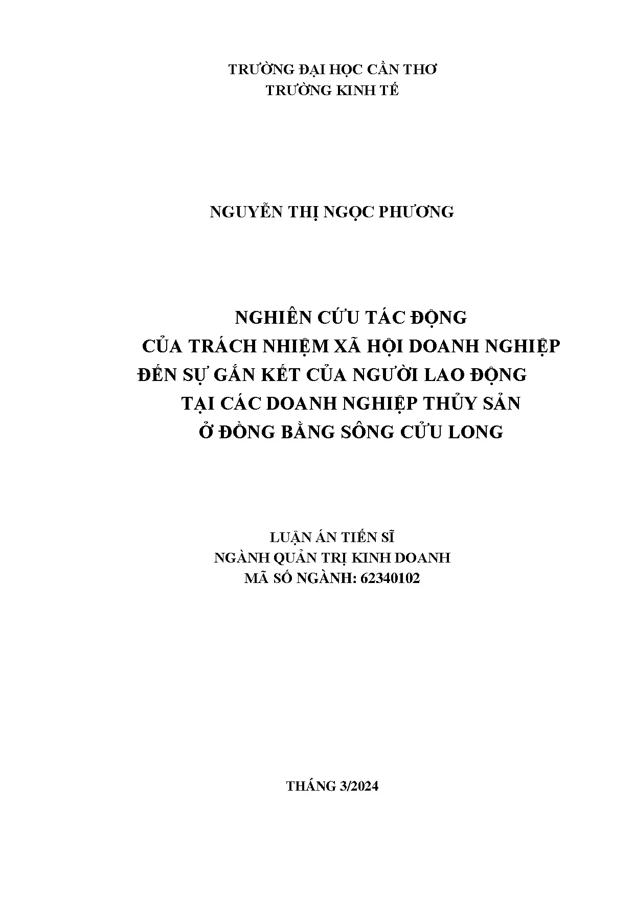 Tác động trách nhiệm xã hội doanh nghiệp đến gắn kết người lao động