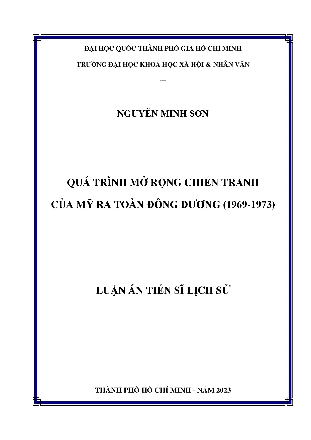 Mở rộng chiến tranh của Mỹ tại Đông Dương (1969-1973)