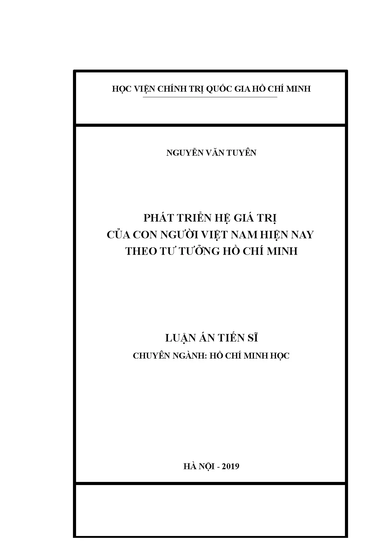 Phát triển hệ giá trị của con người việt nam hiện nay theo t