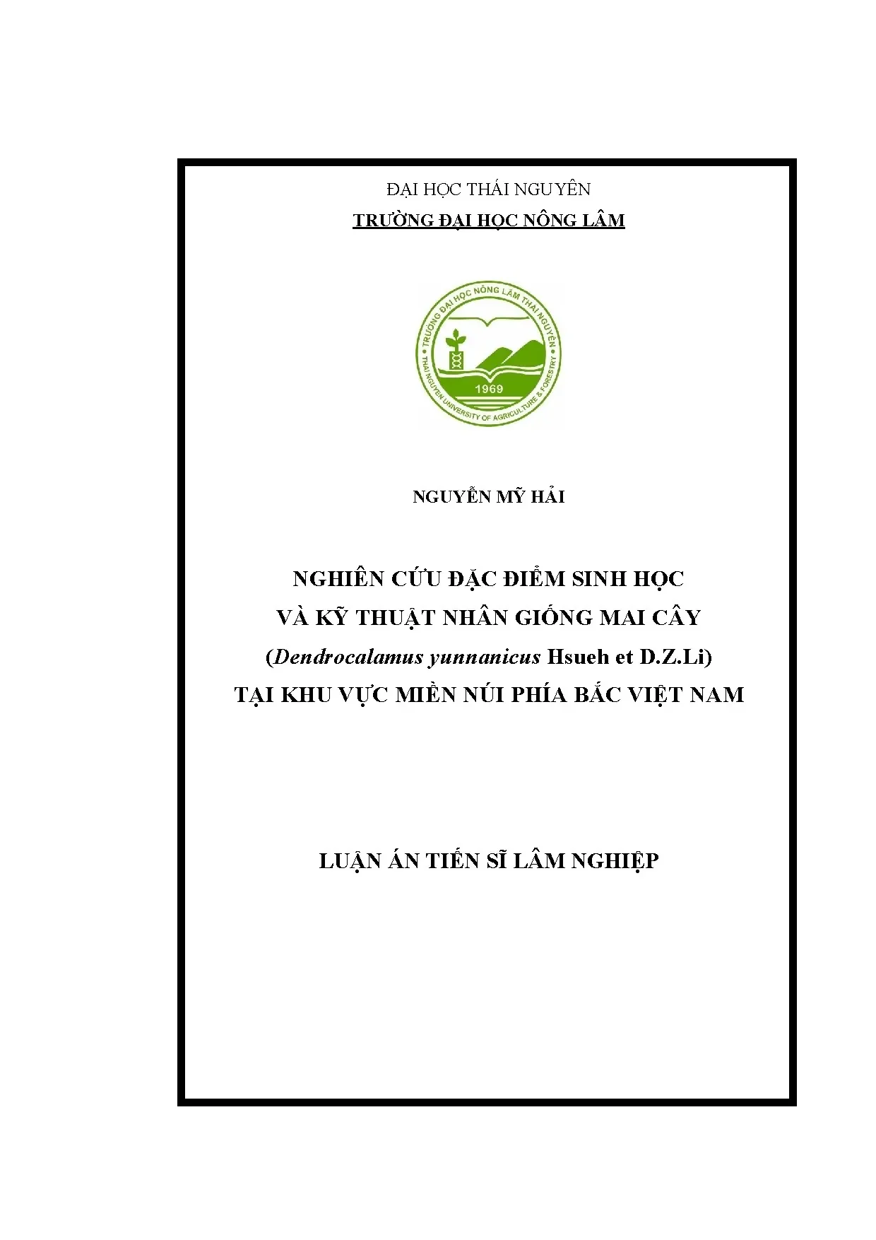 Luận án tiến sĩ nghiên cứu đặc điểm sinh học và kỹ thuật nhâ