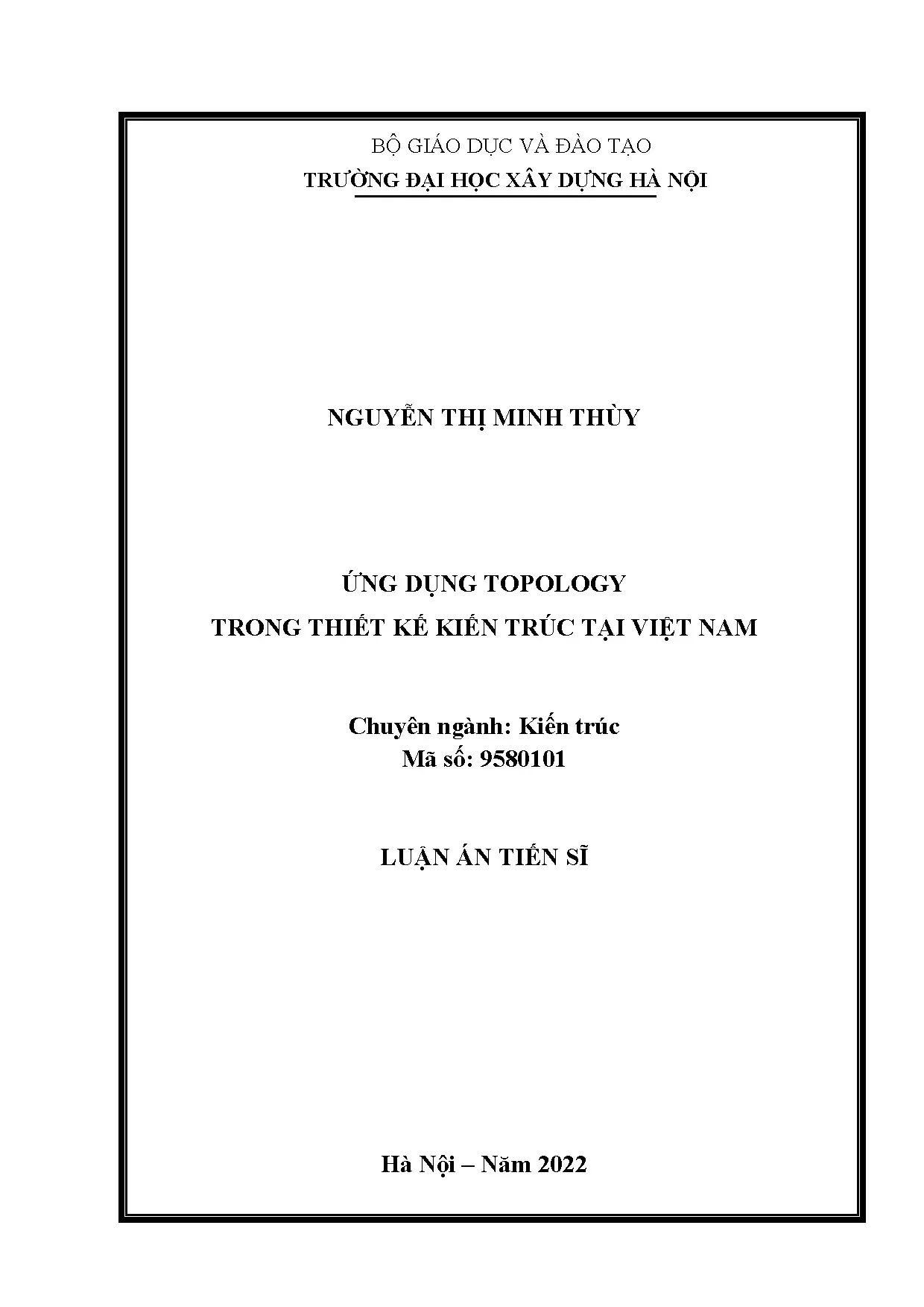 Ứng dụng Topology trong thiết kế kiến trúc tại Việt Nam