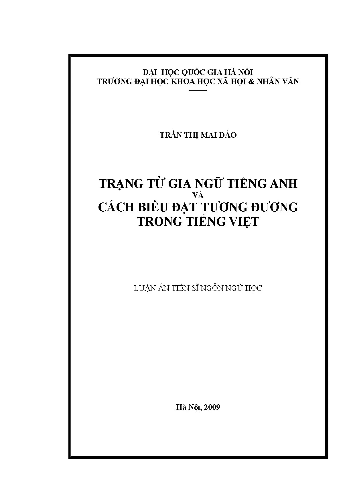 Luận án tiến sĩ trạng từ gia ngữ tiếng anh và cách biểu đạt