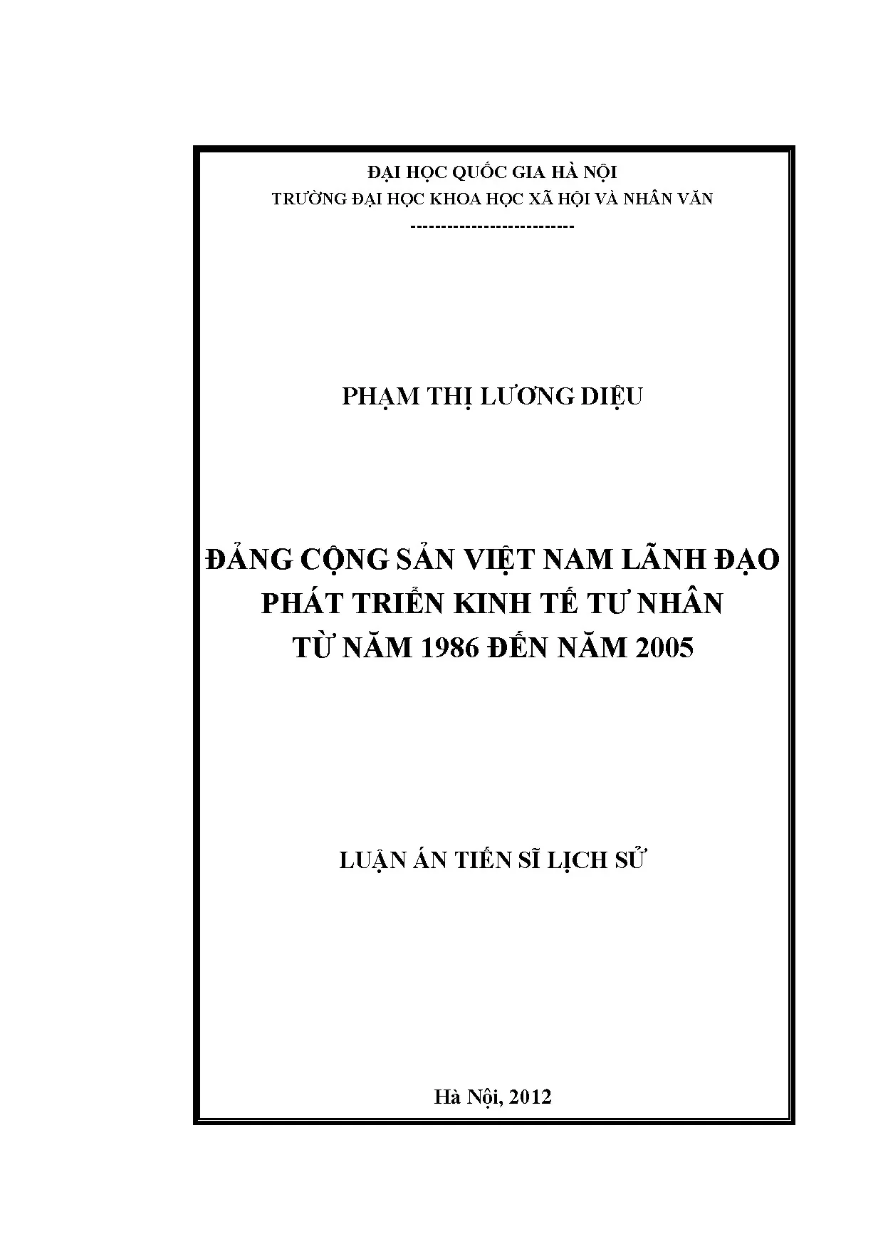 Luận án tiến sĩ đảng cộng sản việt nam lãnh đạo phát triển k