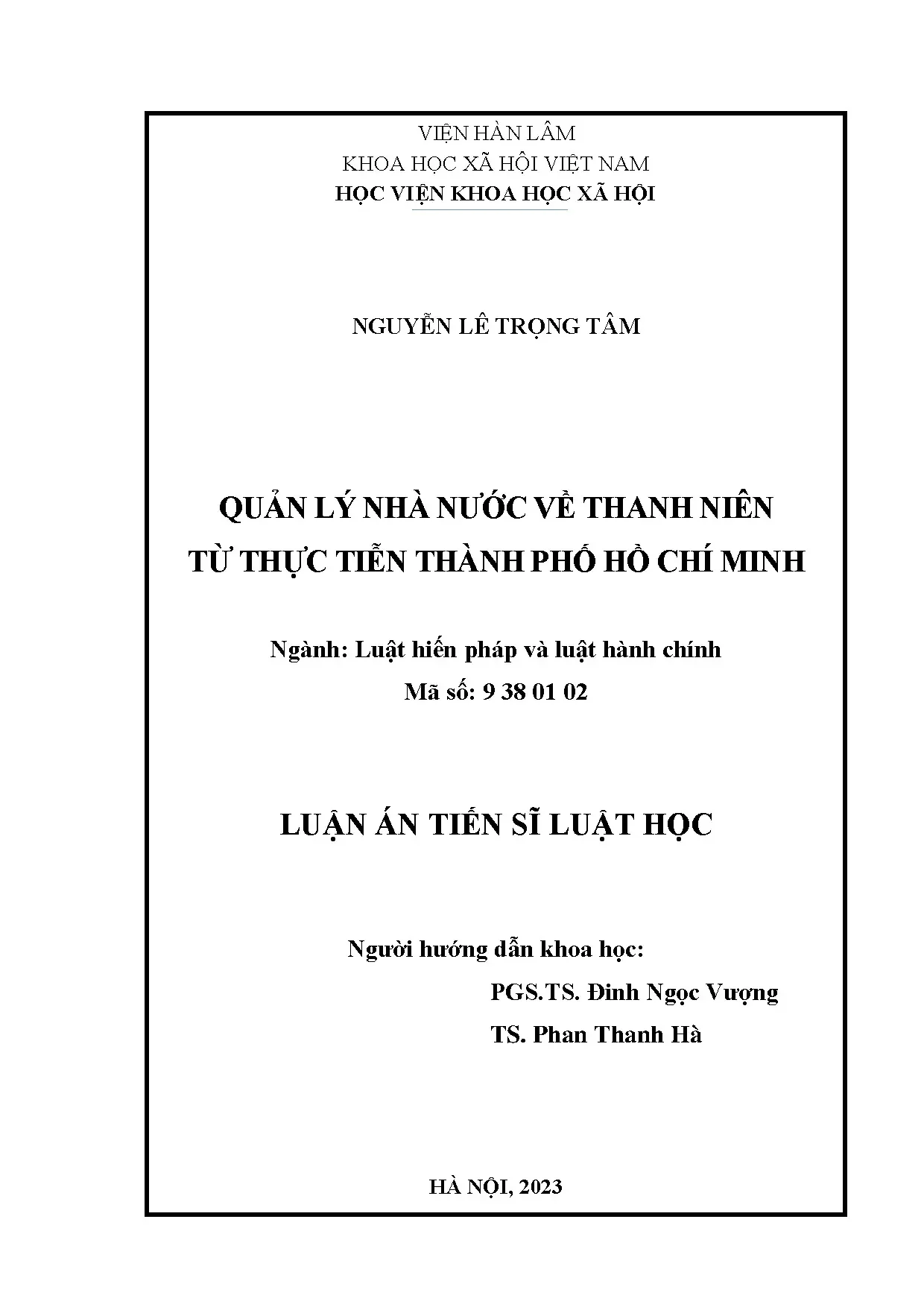 Quản lý nhà nước về thanh niên từ thực tiễn TP.HCM