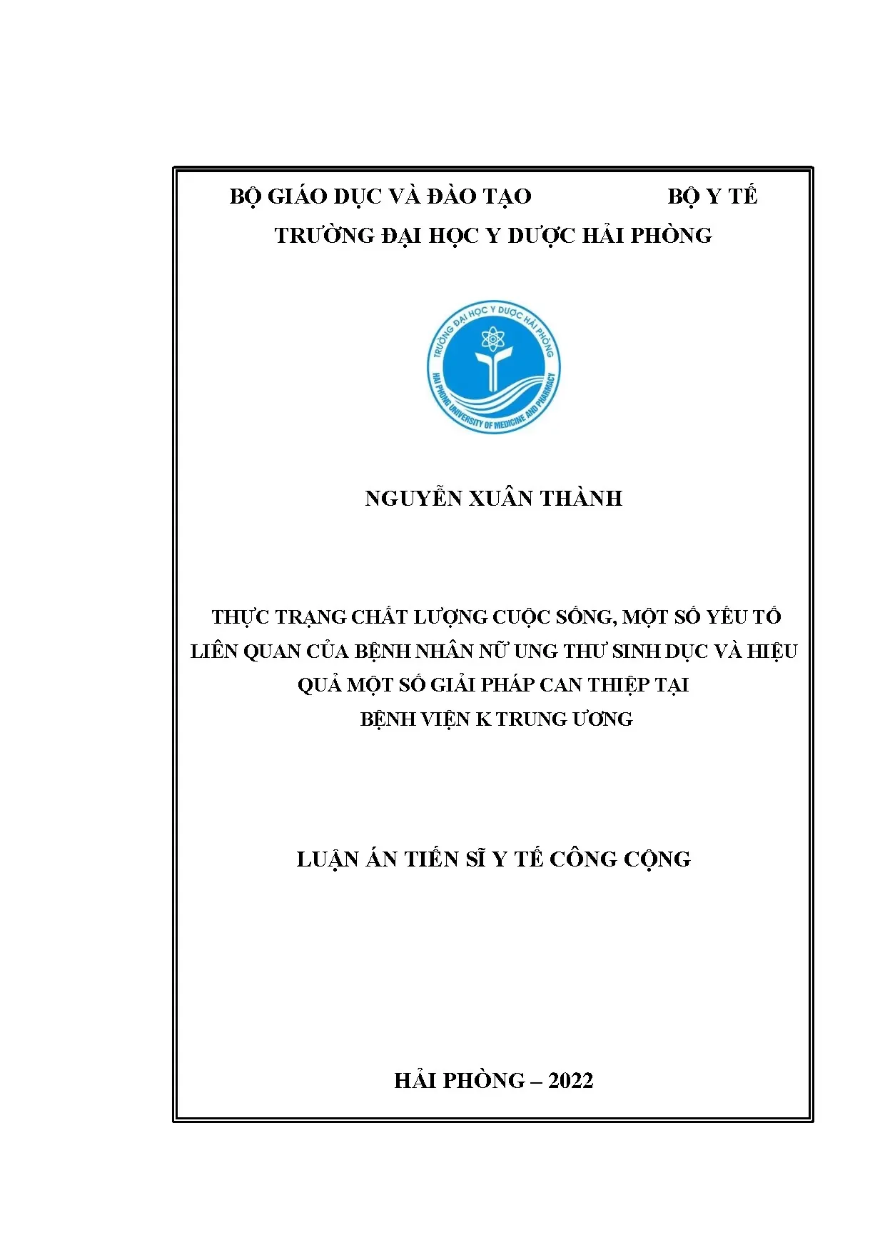 Luận án tiến sĩ thực trạng chất lượng cuộc sống một số yếu t