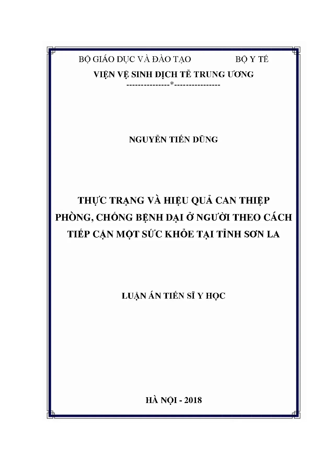 Phòng chống bệnh dại ở Sơn La: Tiếp cận Một Sức Khỏe