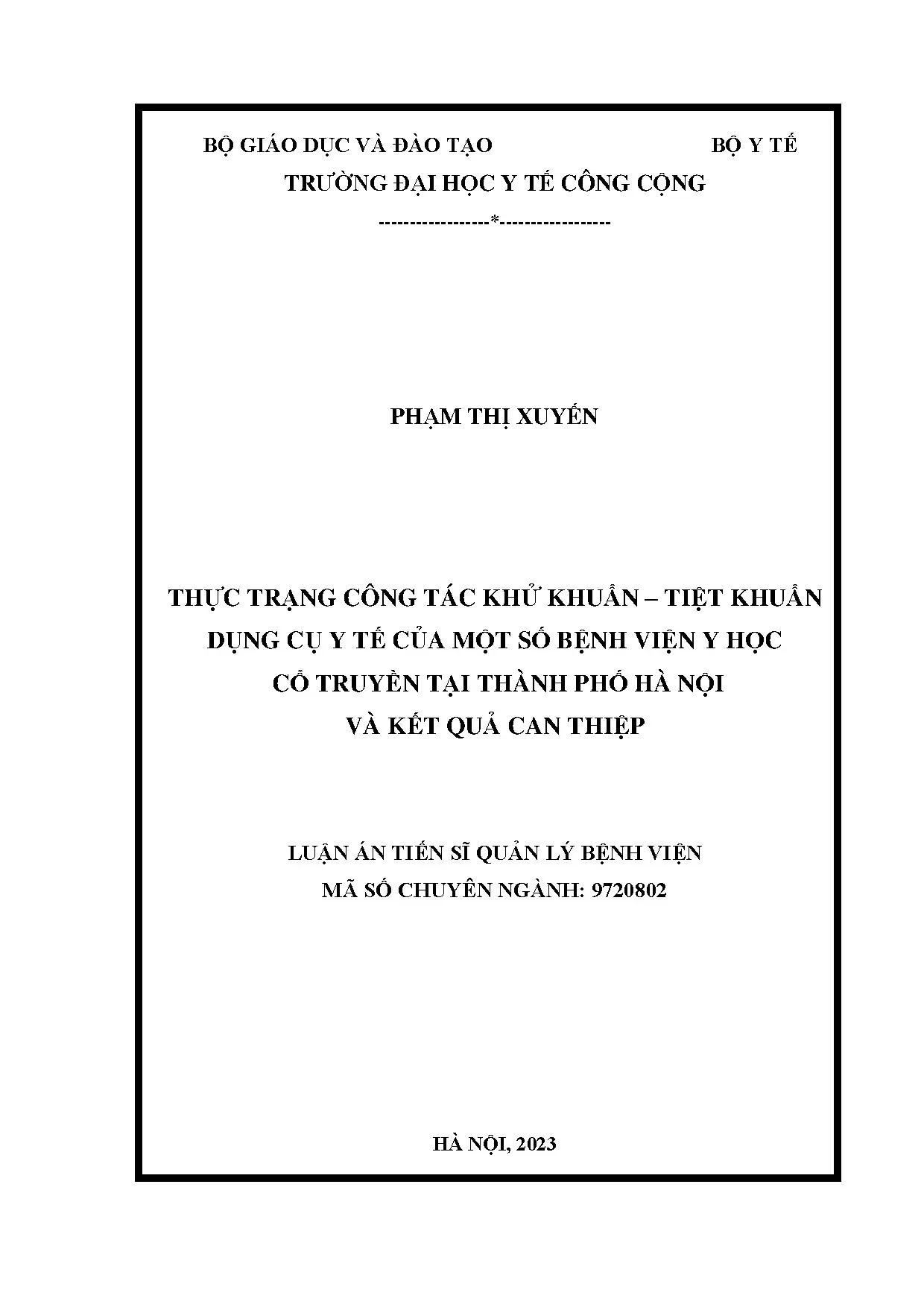 Khử khuẩn tiệt khuẩn dụng cụ y tế bệnh viện y học cổ truyền Hà Nội