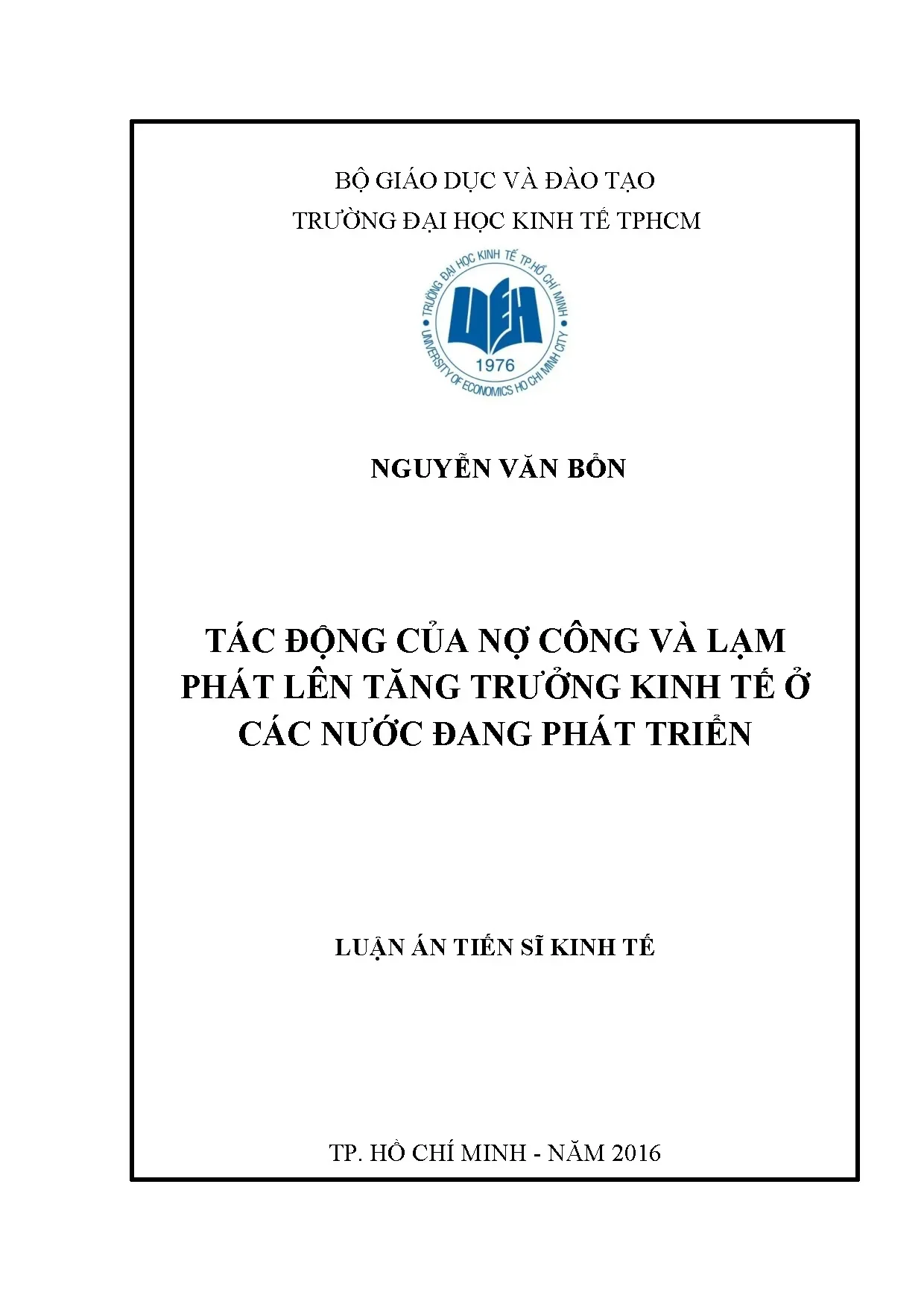Tác động nợ công và lạm phát lên tăng trưởng kinh tế