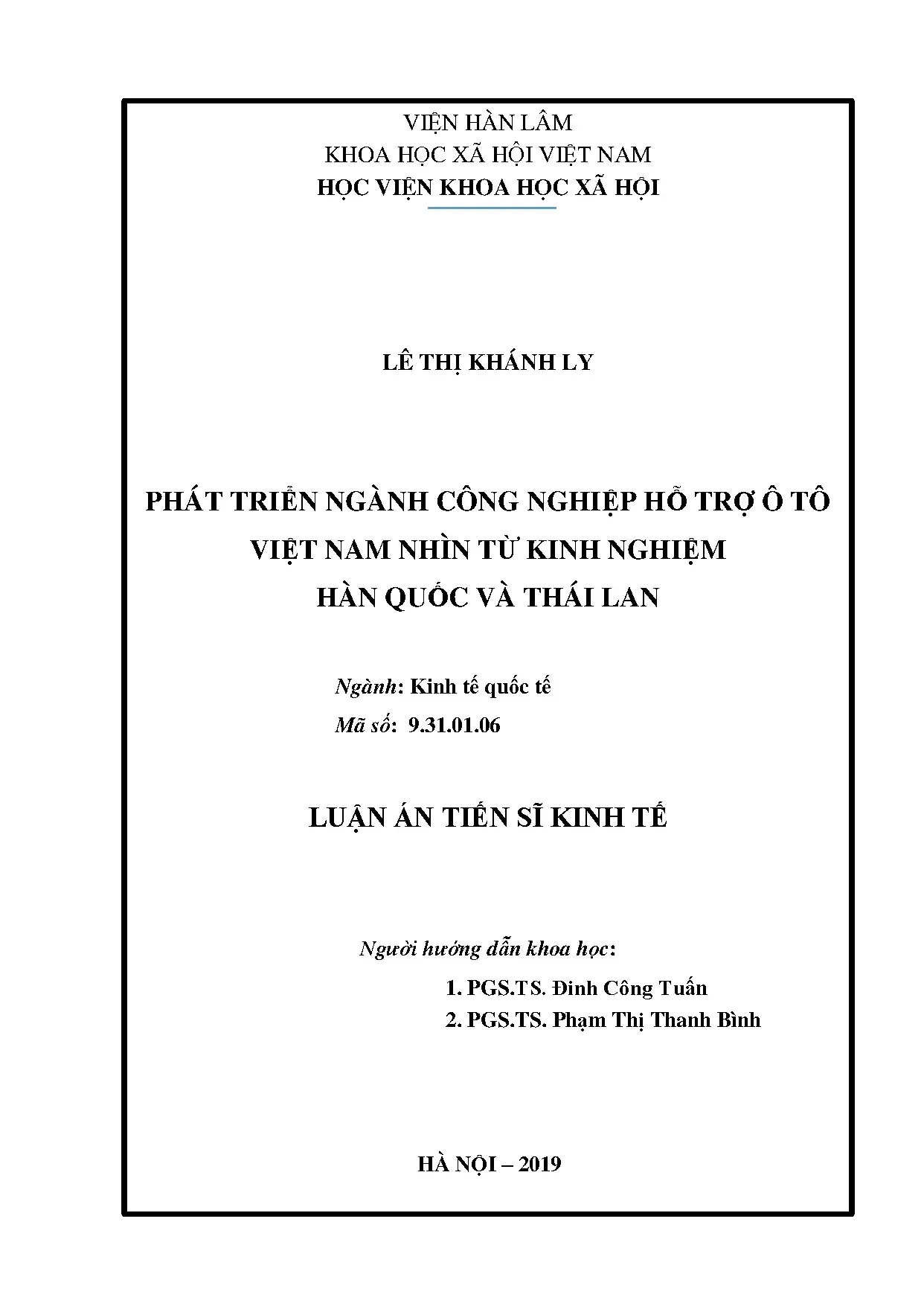 Phát triển công nghiệp hỗ trợ ô tô Việt Nam - Kinh nghiệm Hàn Quốc và Thái Lan