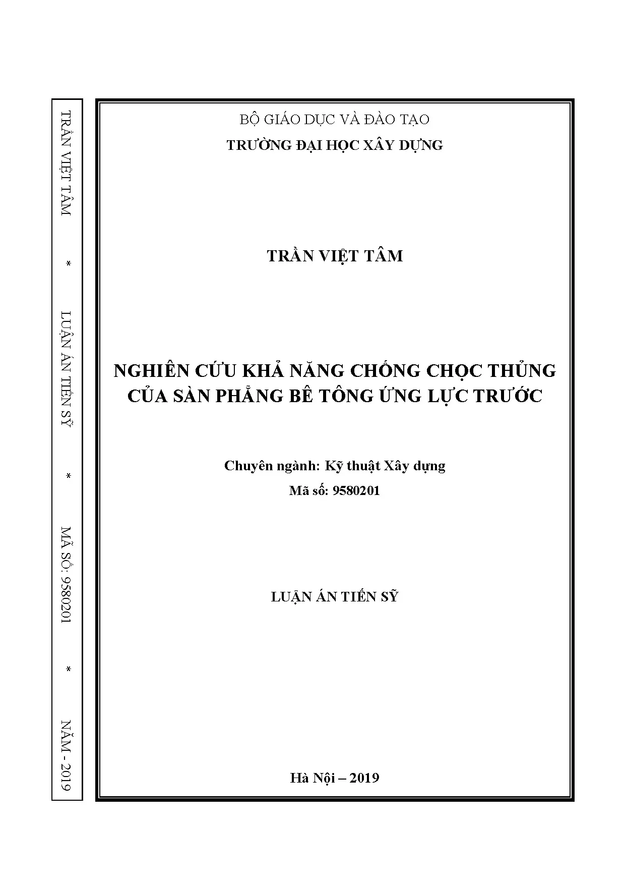 Nghiên cứu khả năng chống chọc thủng của sàn phẳng bê tông ứng lực trước