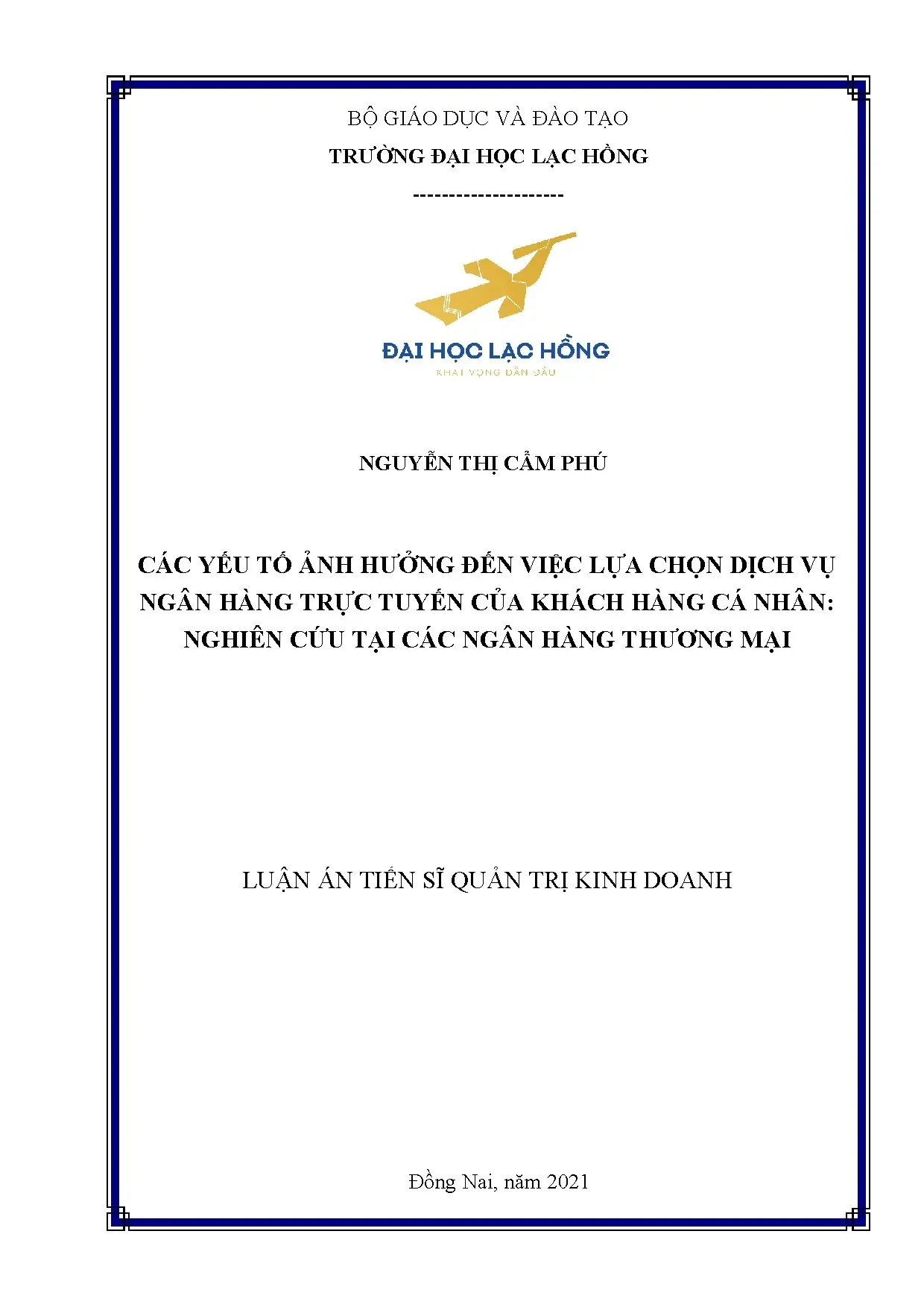 Các yếu tố ảnh hưởng lựa chọn dịch vụ ngân hàng trực tuyến
