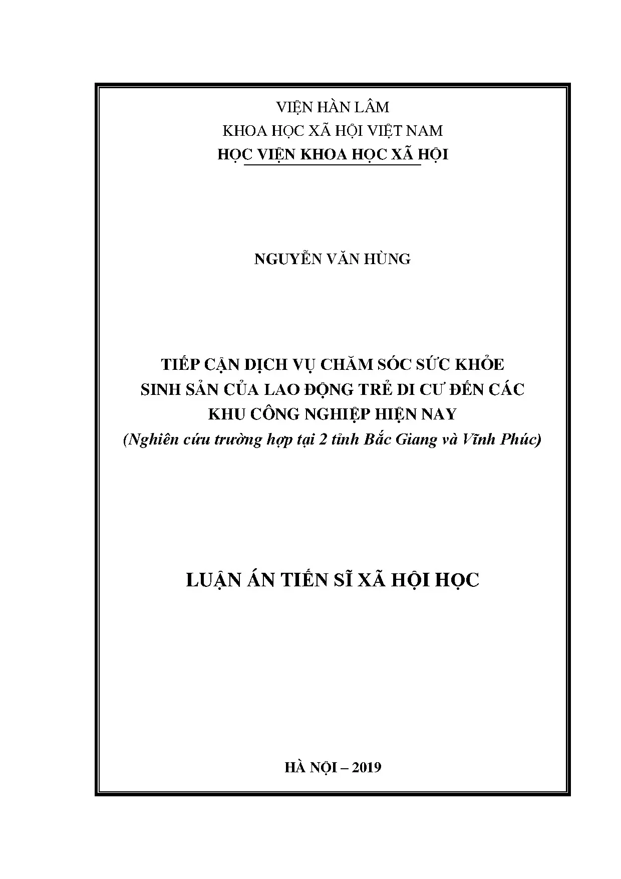 Tiếp cận dịch vụ CSSKSS lao động trẻ di cư đến KCN