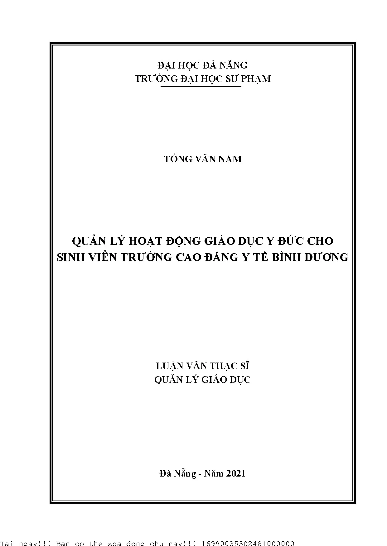 Quản lý giáo dục y đức cho sinh viên cao đẳng y tế
