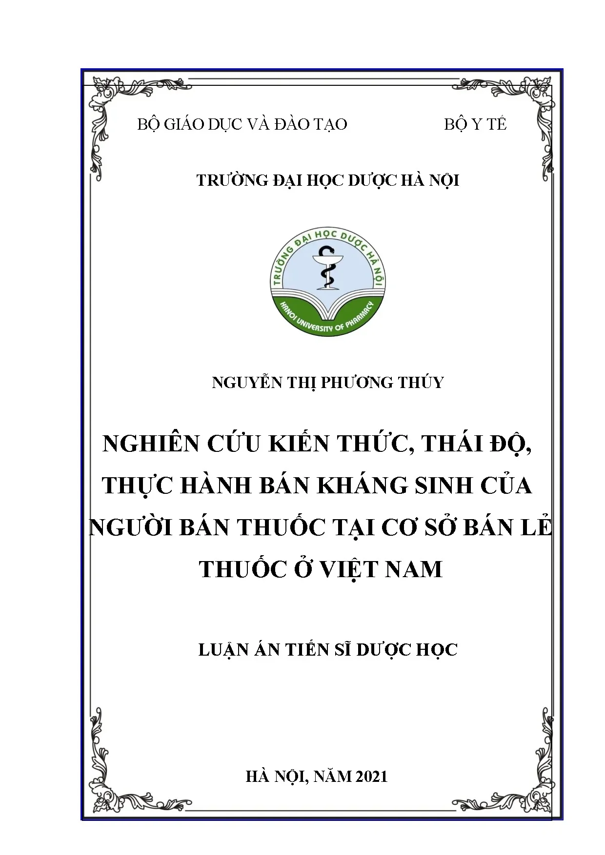Drug Sellers' Knowledge & Practice on Antibiotic Sales in Vietnam