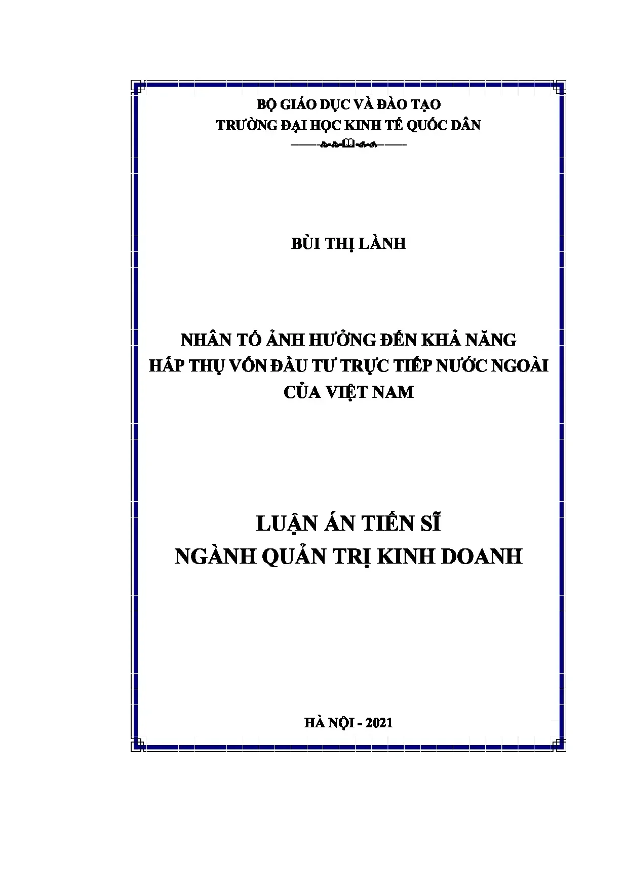 Luận án tiến sĩ nhân tố ảnh hưởng đến khả năng hấp thụ vốn đ
