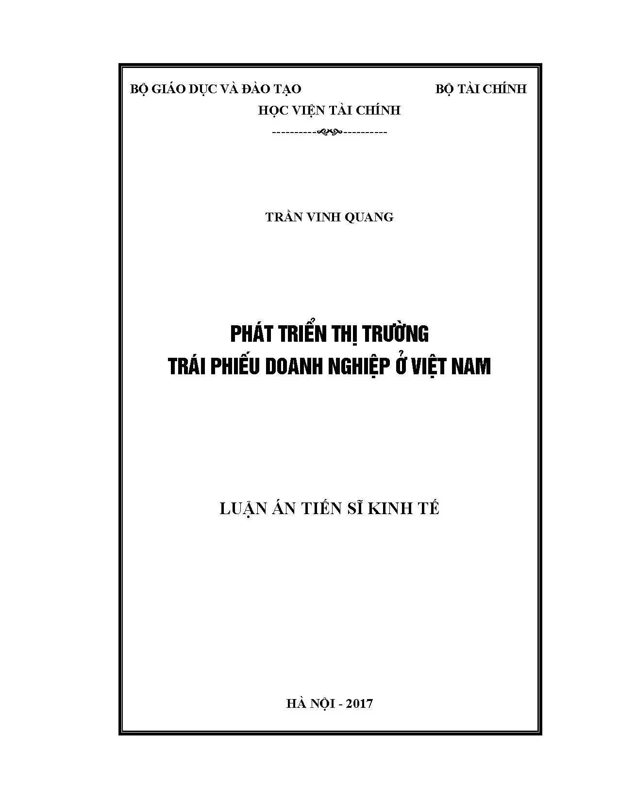 Phát triển thị trường trái phiếu doanh nghiệp ở Việt Nam